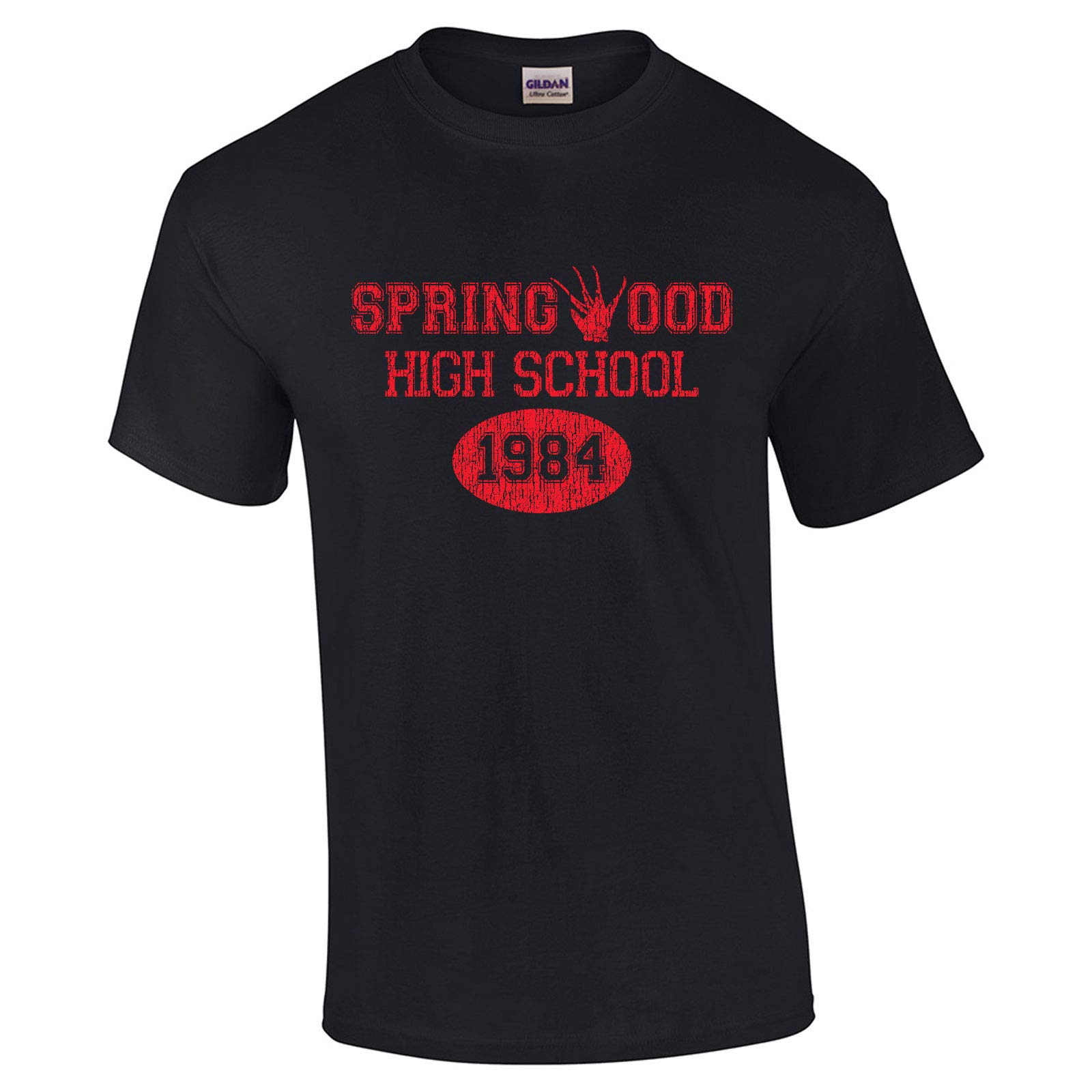 356 Springwood High School Funny Men's T-Shirt - Vintage College Humor Graphic Tee for Casual Wear, Gifts & School Spirit