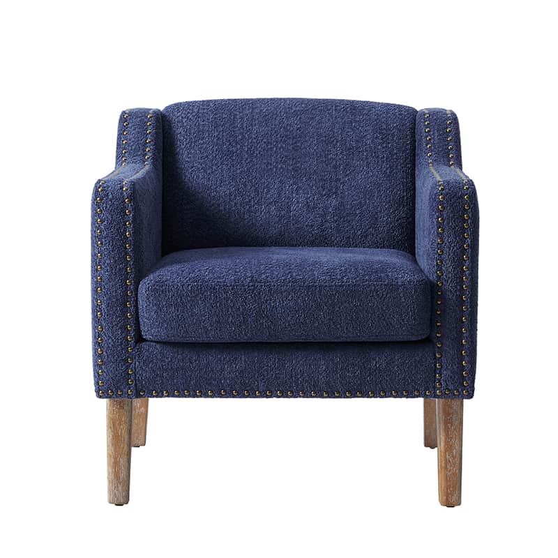 Solid Wood Frame Armchair - Modern & Durable Wooden Chair for Living Room, Dining Room, Office - Comfortable & Stylish Home Furniture