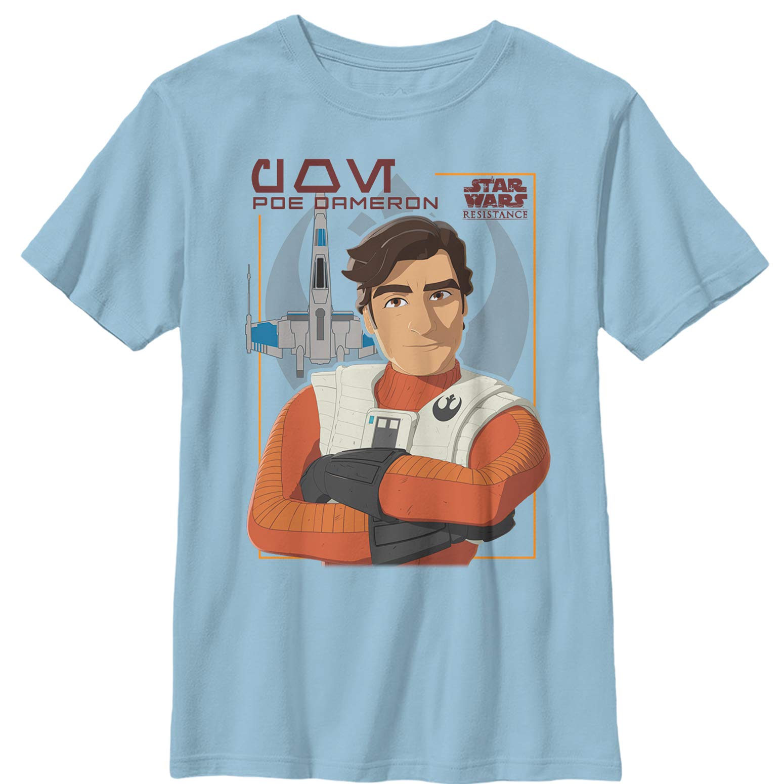 Star Wars Poe Dameron T-Shirt for Boys - Casual Wear & Cosplay