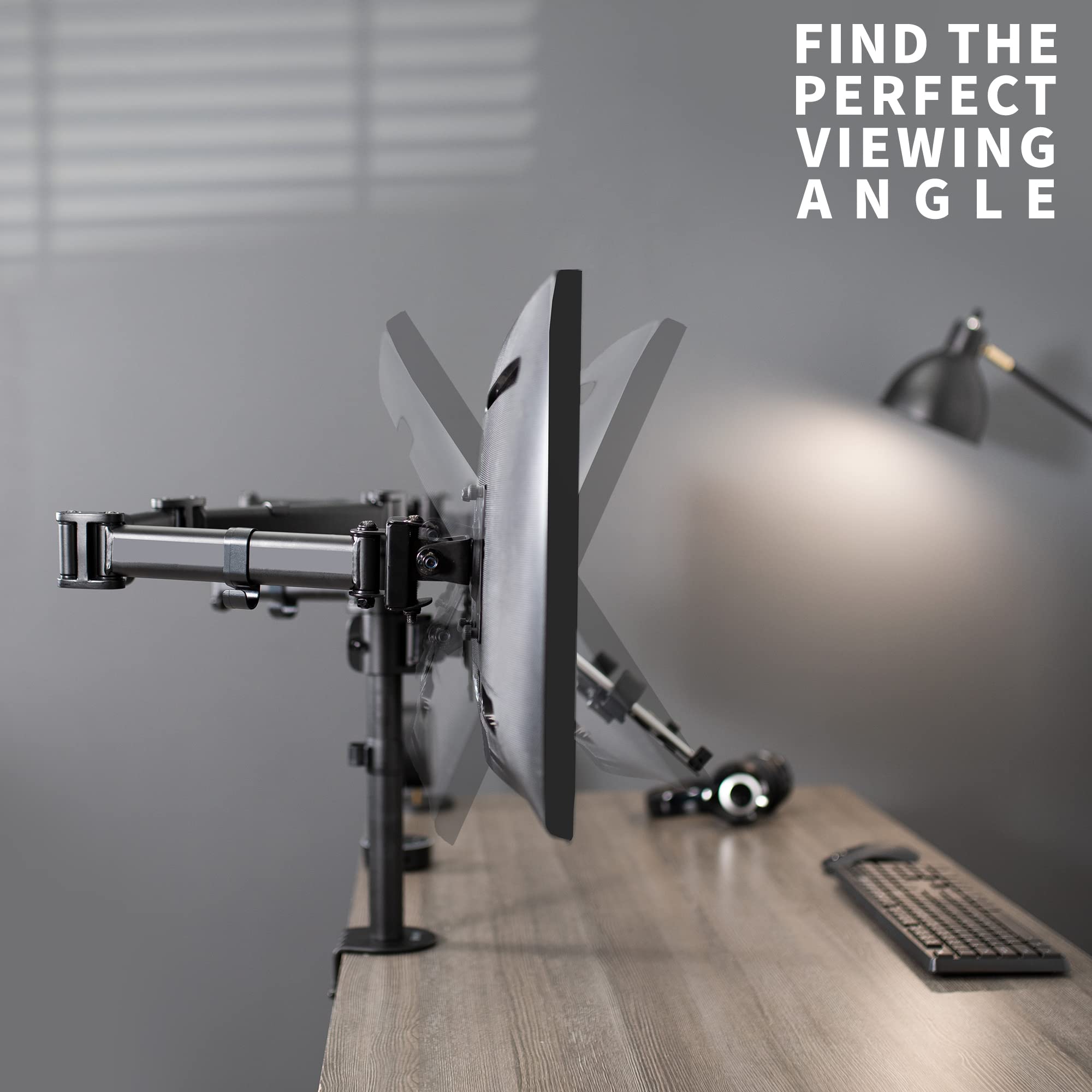 VIVO Dual Monitor and Laptop Mount Stand for 13-27 inch Screens & 10-15.6 inch Laptops | Adjustable Articulating Arms | Triple Screen Setup | Black (STAND-V013L) | Perfect for Home Office, Gaming, and Workspace Productivity