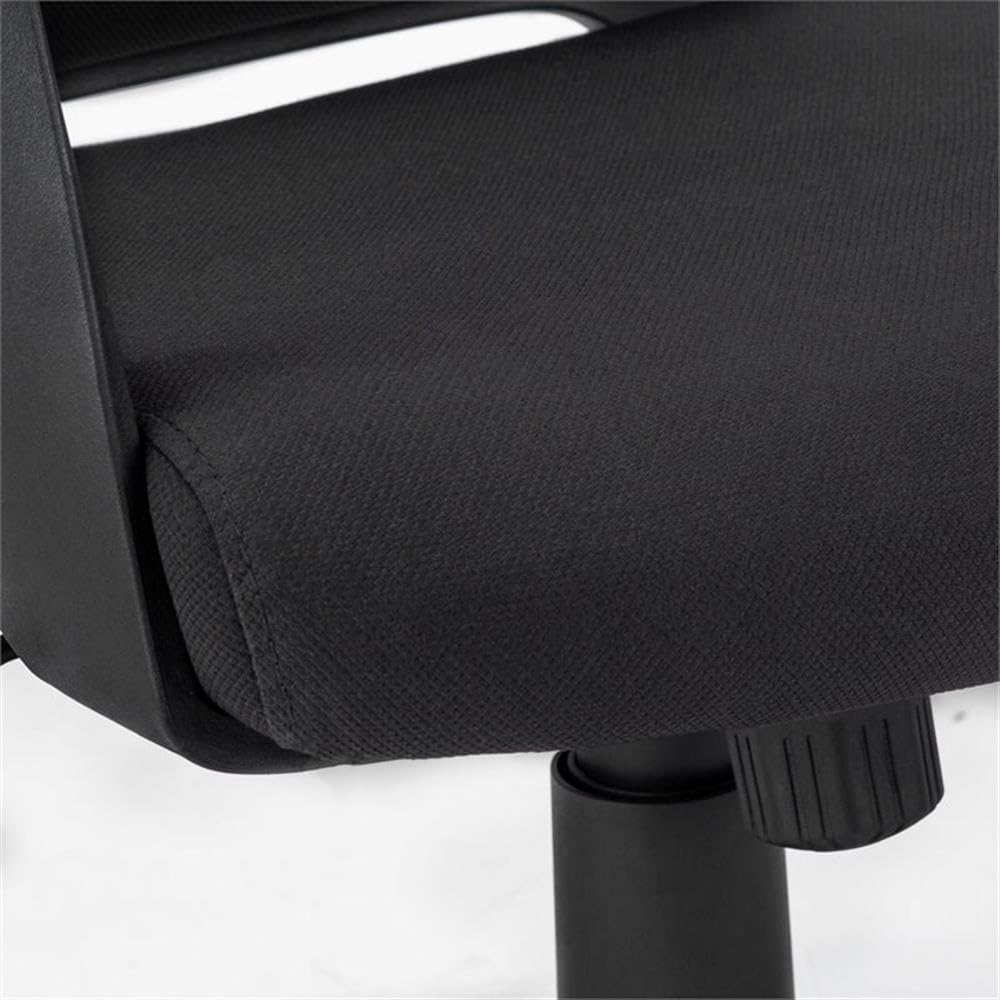 Monarch Specialties Ergonomic Office Chair - Black Mesh Back, Adjustable Height, Swivel & Rolling Wheels for Home & Office Workspace Comfort