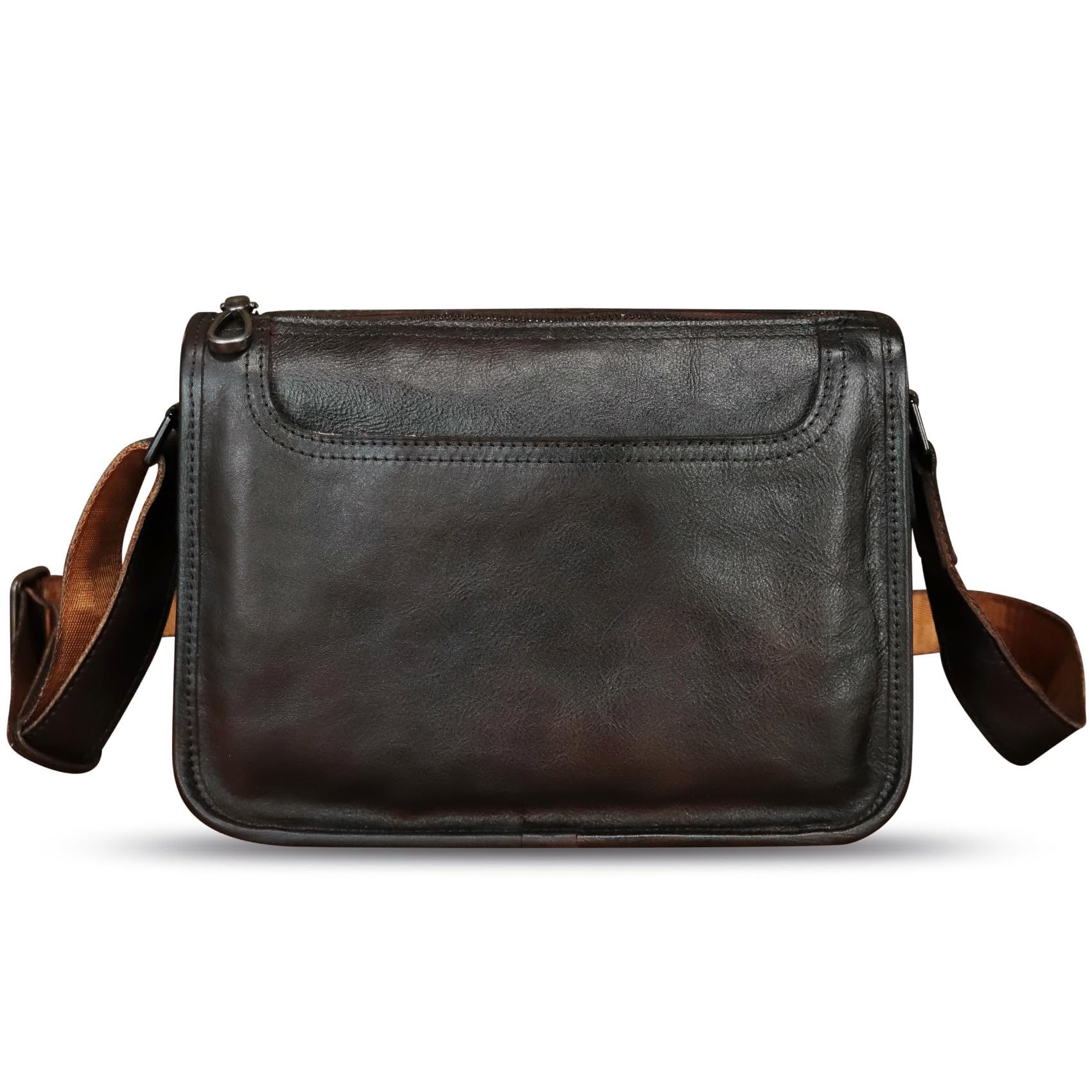 Genuine Leather Messenger Bag for Men - Crossbody Shoulder Bag, Business Sling Purse, Casual Daypack Satchel - Perfect for Office, Travel & Daily Commute