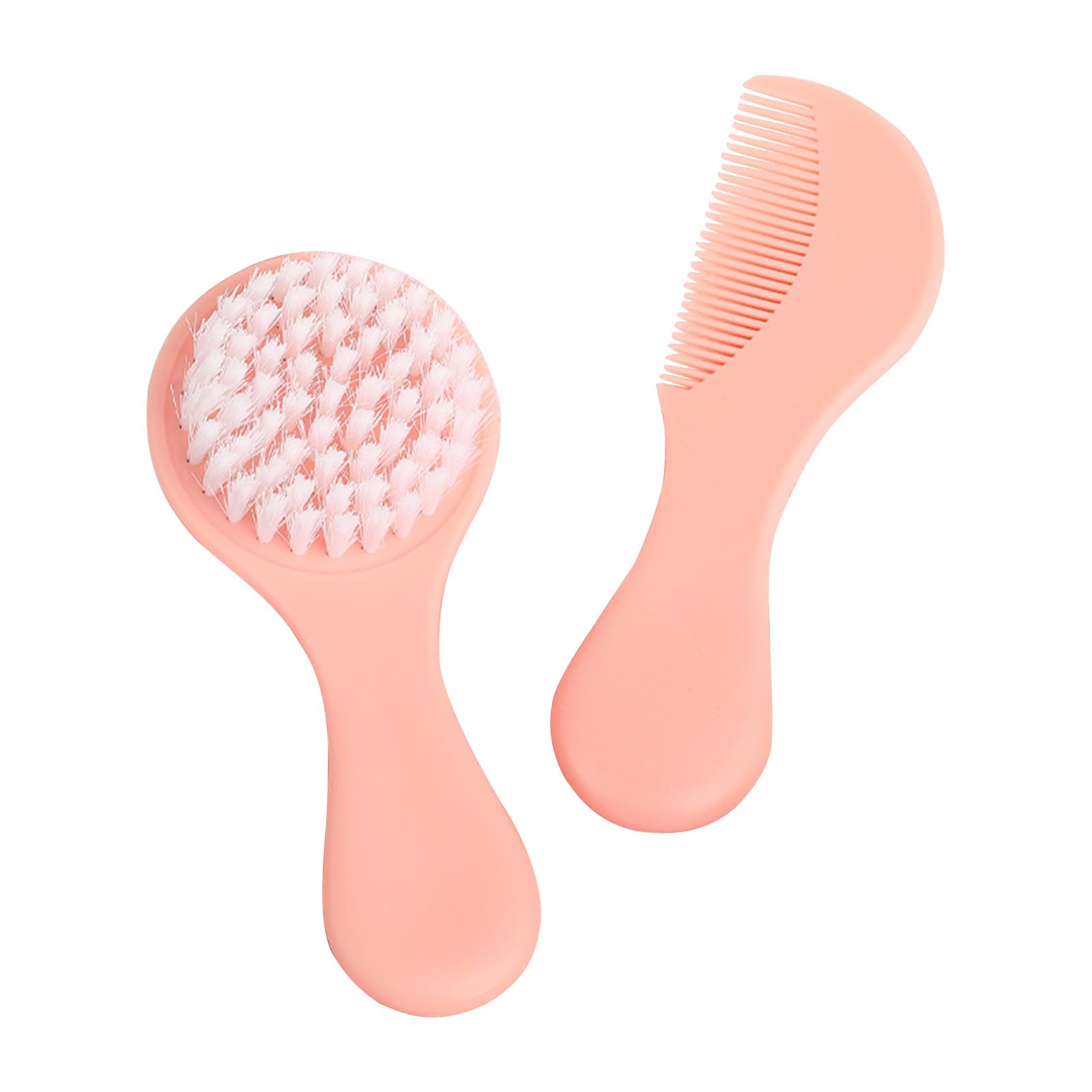 Gentle & Safe Baby Hair Brush & Comb Set - Ergonomic Design for Newborns & Infants - Soft Bristles for Delicate Hair Care - Perfect for Bath Time, Daily Grooming & Newborn Essentials