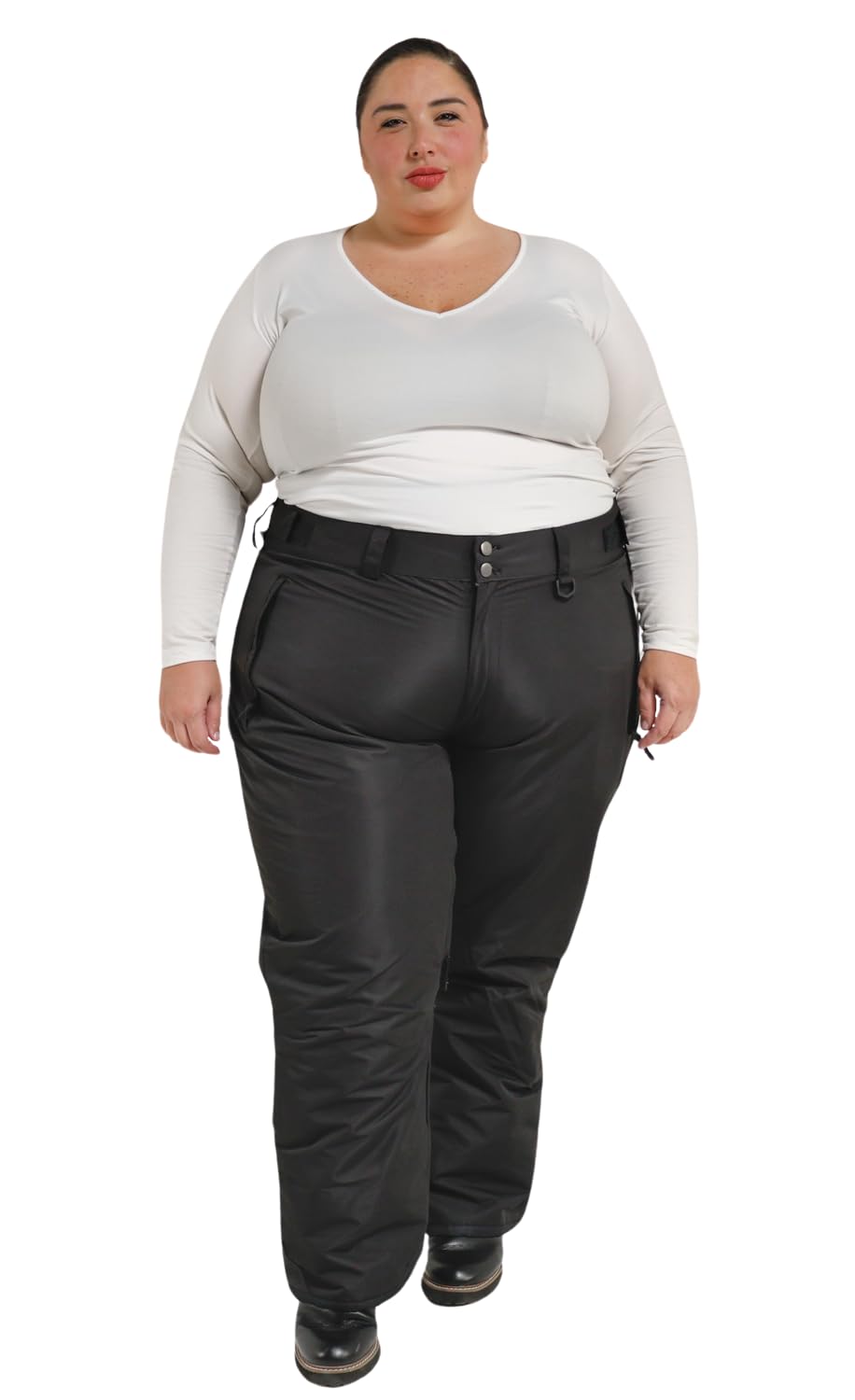 Plus Size Women's Insulated Waterproof Snow Pants for Skiing & Snowboarding - Available in 1X-6X Sizes (Short, Regular, Tall) - Perfect for Winter Sports & Outdoor Adventures