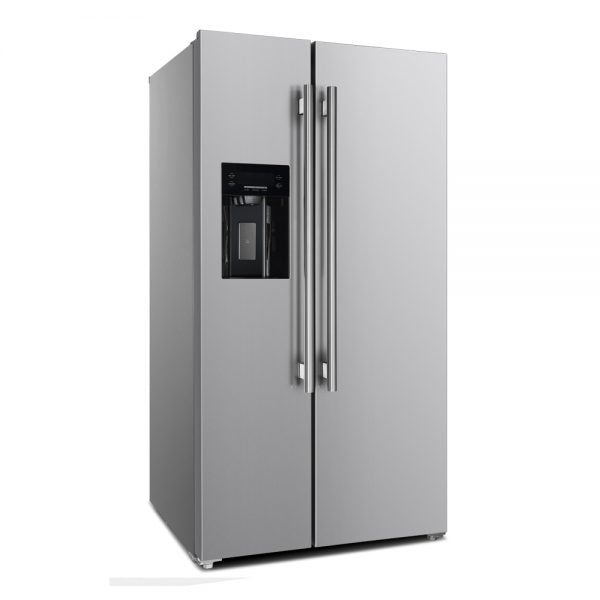 Forno 36-Inch 20.0 cu. ft Counter Depth Side by Side Refrigerator with Water and Ice Dispenser - Stainless Steel (FFRBI1844 36SB) | Perfect for Modern Kitchens, Entertaining & Family Use