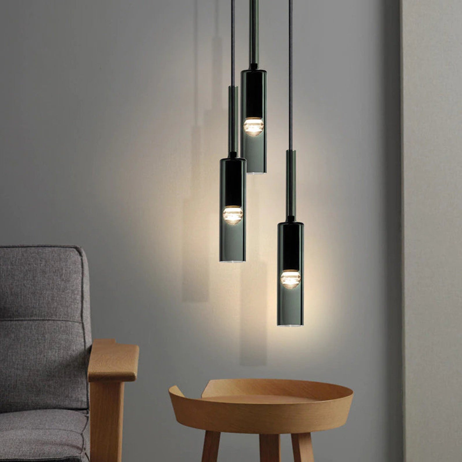 Charlot Pendant Light - Modern Hanging Chandelier for Dining Room, Kitchen Island & Bedroom Lighting - Elegant Glass Ceiling Lamp Fixture