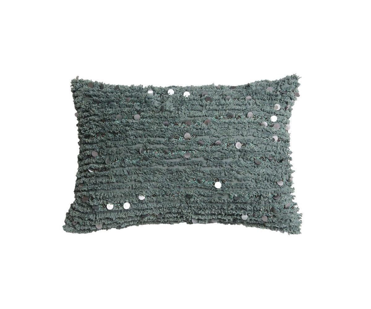 Sparkling Sequin Lumbar Pillow Cover - Decorative Throw Pillow Case for Sofa, Bed, Couch - Perfect for Living Room, Bedroom Home Decor