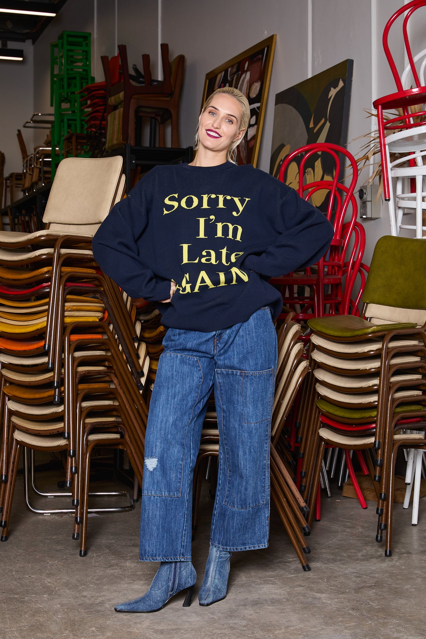 M.A. Dainty Sorry Sweater - Women's Trendy Knit Pullover for Casual Wear & Cozy Outfits | Perfect for Fall Fashion, Date Nights & Relaxing Weekends