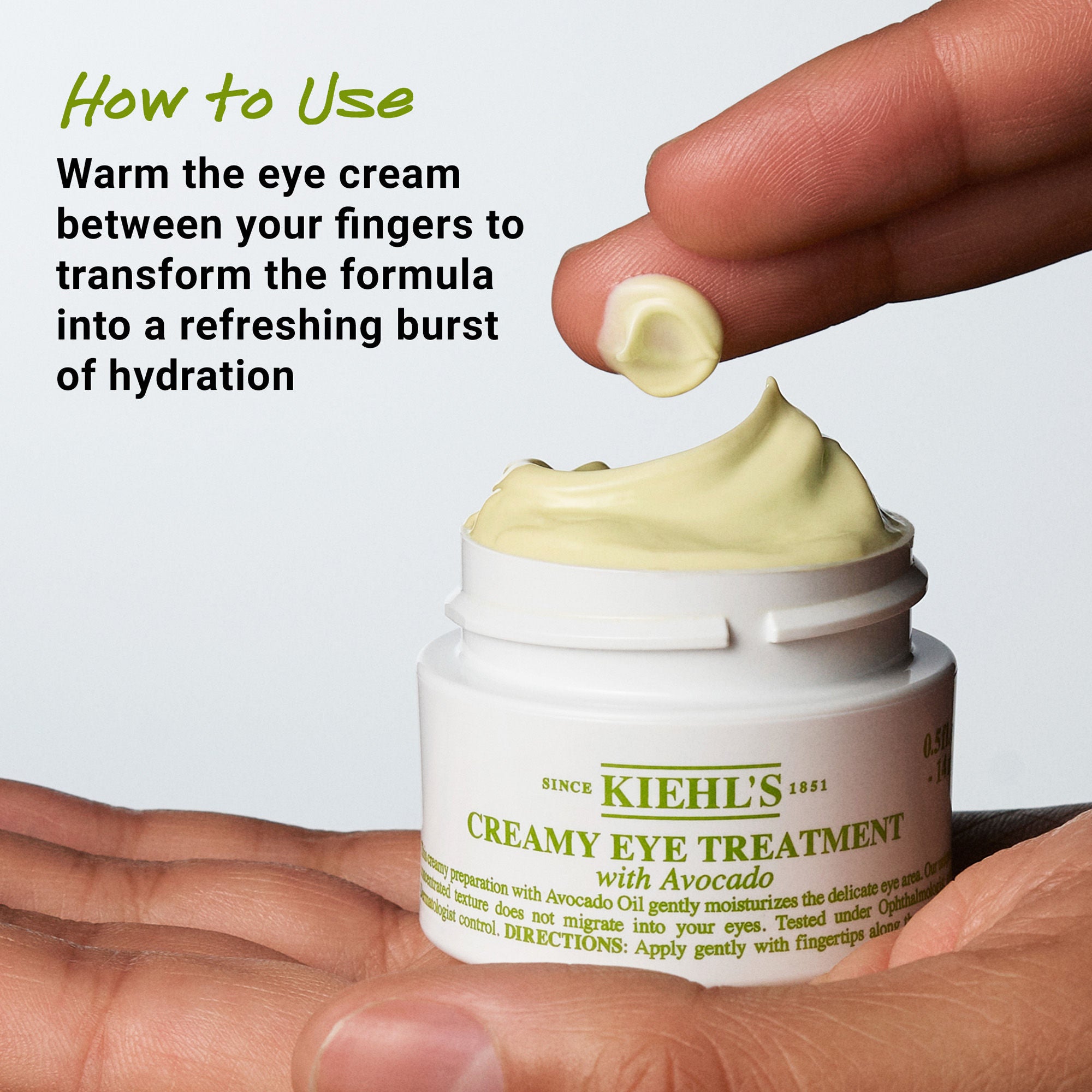 Best Creamy Avocado Eye Treatment for Dark Circles & Wrinkles - Hydrating & Anti-Aging Eye Cream for Day & Night Use - Perfect for Dry Skin & Sensitive Eyes