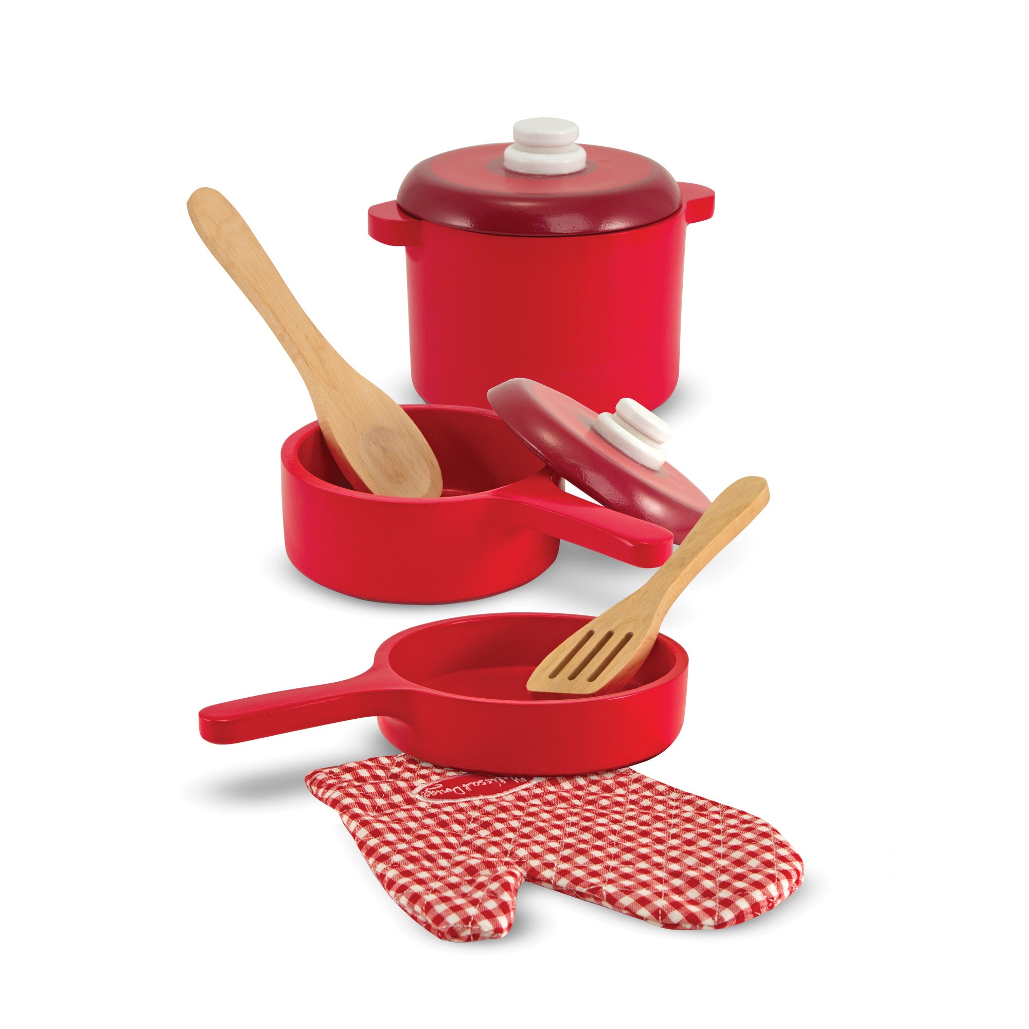Wooden Kitchen Play Set for Kids - Pretend Cooking Toy with Utensils & Food - Perfect for Pretend Play, Role Play & Early Learning - Great Gift for Toddlers & Preschoolers