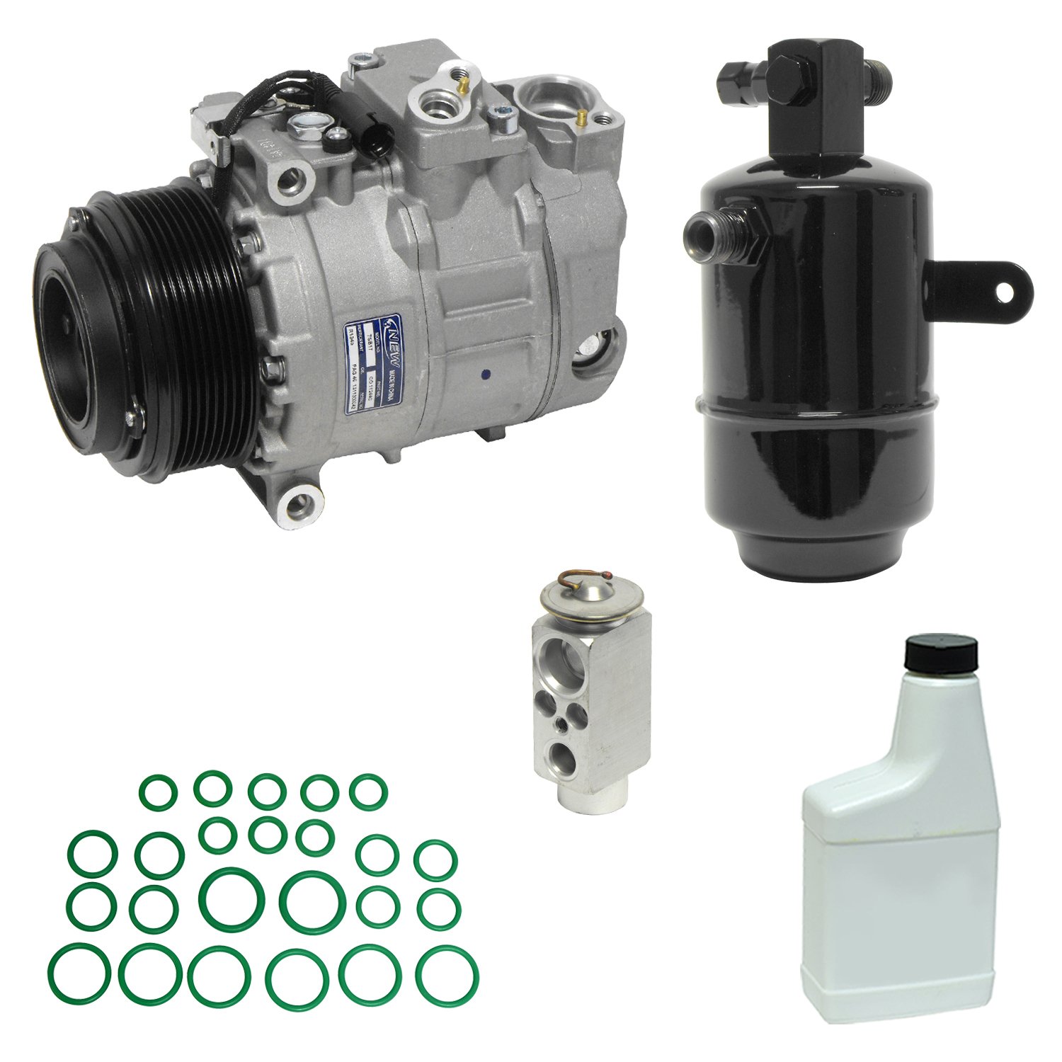 UAC KT 5886 A/C Compressor and Component Kit - High Performance Auto Air Conditioning Replacement Parts for Smooth Cooling in Hot Weather