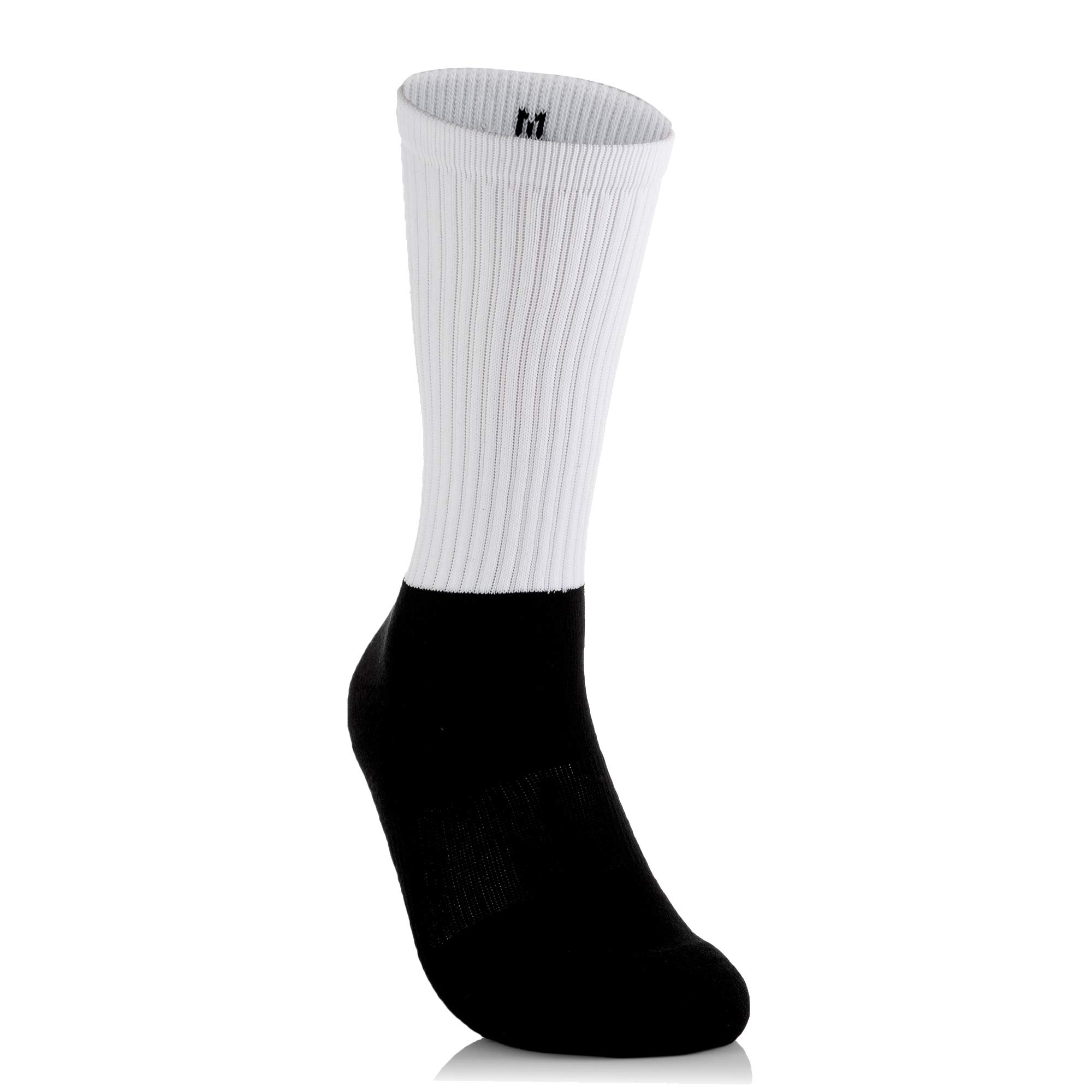 Silky Soft Athletic Socks - 12 Pack Sublimation Ready Blank Socks for Sports & Custom Printing | Perfect for Running, Gym Workouts & Team Uniforms