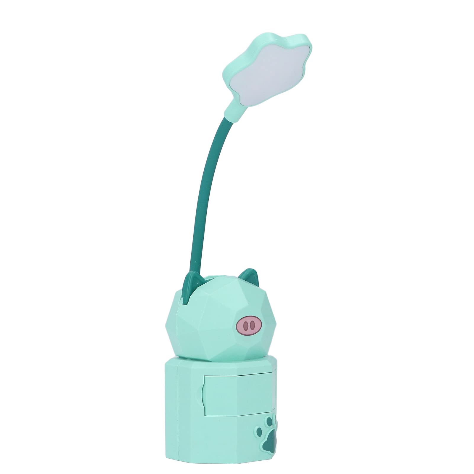 Cartoon USB Charging Eye Protection Desk Lamp - Adjustable Study Light for Dorm Room, Office & Bedroom (Green) | Perfect for Reading, Working & Night Studying