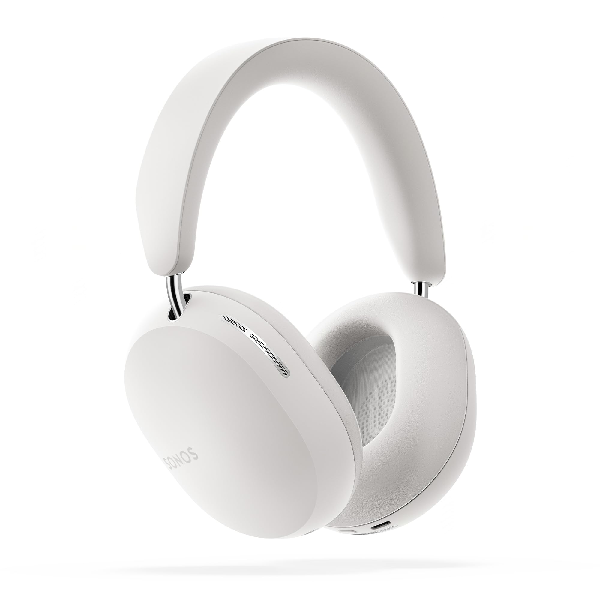 Sonos Ace Wireless Over-Ear Headphones with Active Noise Cancellation - White | Premium Sound for Travel, Work & Home Entertainment
