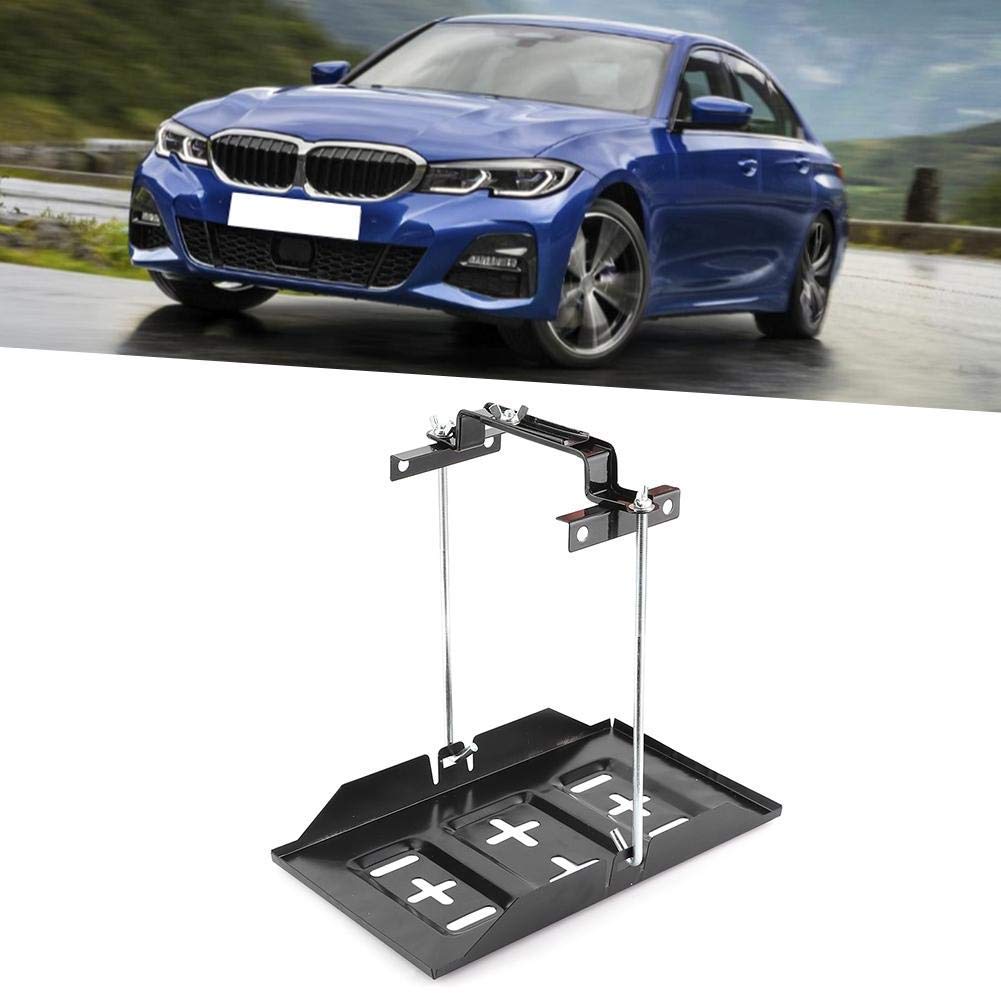 Universal Metal Battery Tray Clamp - Heavy Duty Car Battery Holder Mount Kit with Anti-Corrosion Coating (27cm) | Secure Battery Storage for Cars, Trucks, Boats & RVs
