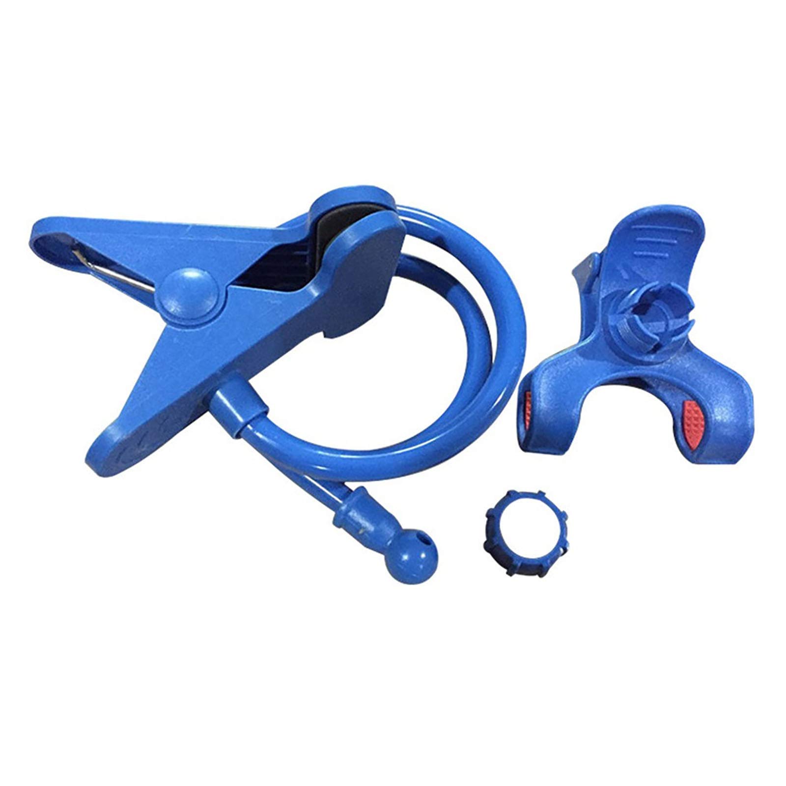 360° Adjustable Phone Stand Holder - Flexible Lazy Bracket for Bed, Desk & Car Mount - Universal Cell Phone Clip for iPhone, Samsung & All Smartphones (Blue) - Perfect for Watching Videos, Reading & Hands-Free Calling