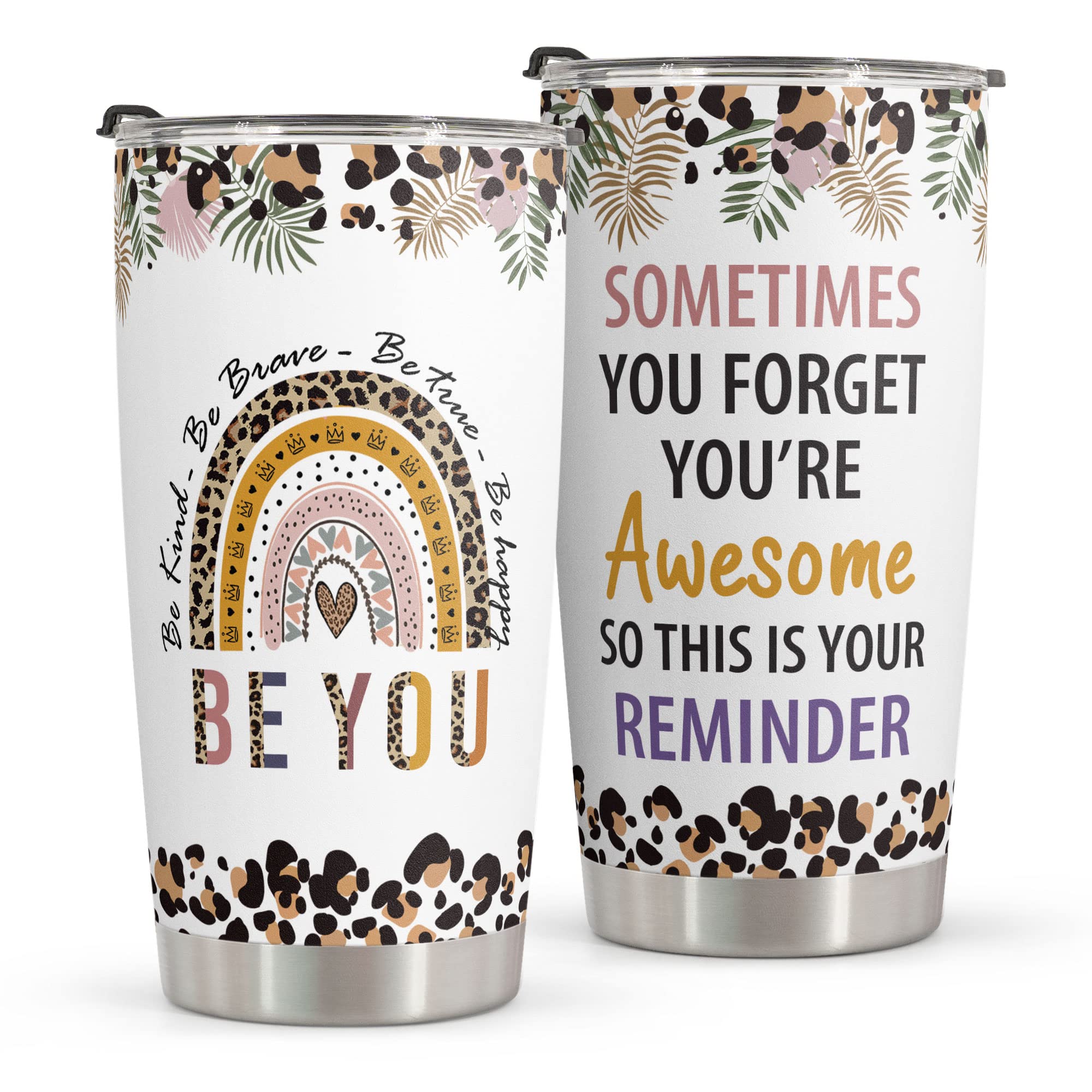20oz Stainless Steel Tumbler - Inspirational Christmas & Birthday Gift for Women, Mom, Wife, Best Friend, Coworker | Motivational Thank You Present | Perfect for Office, Home, Travel & Daily Hydration