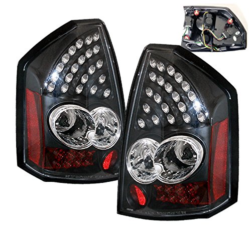 Chrysler Sedan 4-Door LED Altezza Tail Lights - Black Smoke Lens for 3 Touring Models | High-Visibility Brake Lights for Night Driving & Enhanced Style