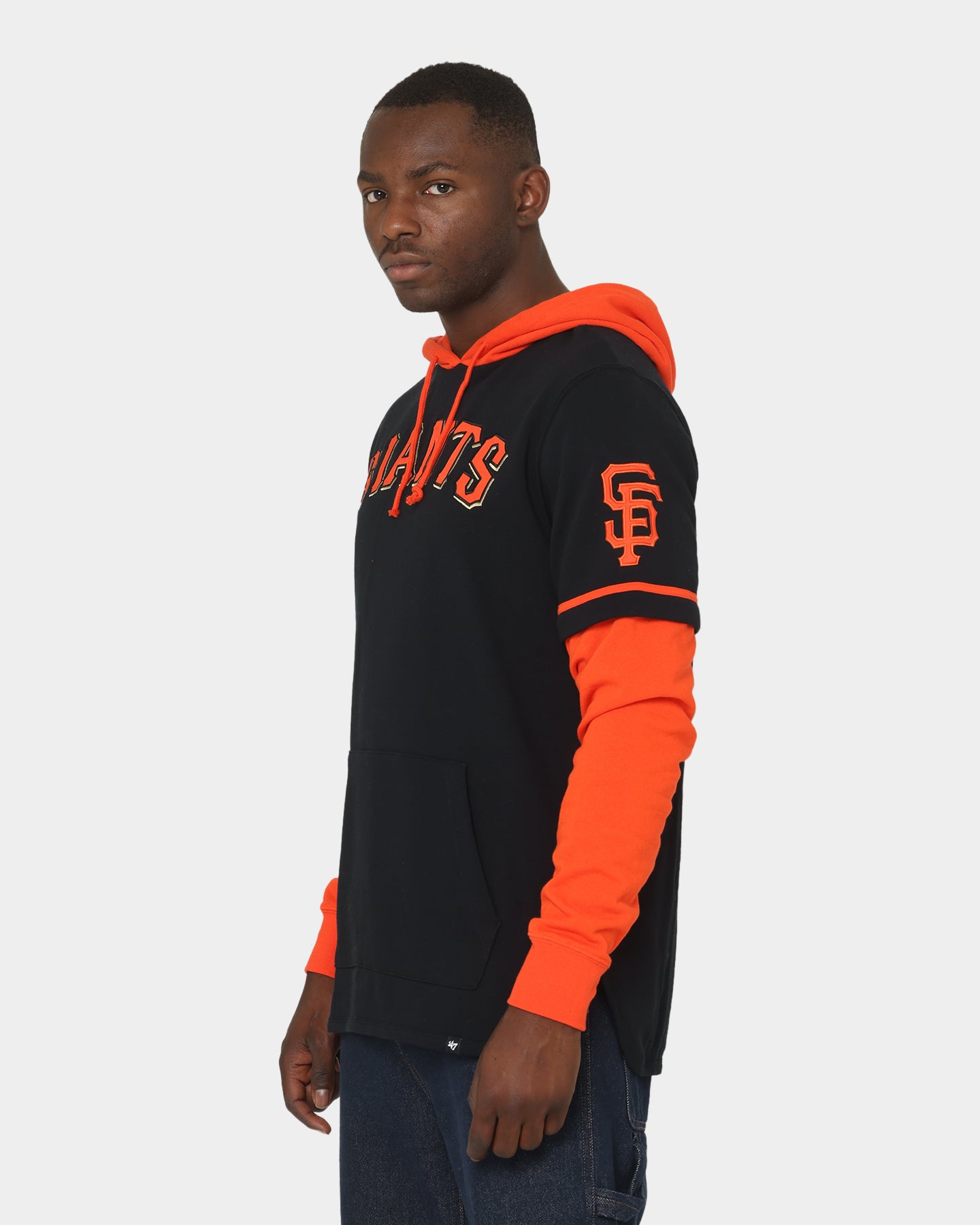 47 Brand San Francisco Giants Shortstop Hoodie - Jet Black - Men's Baseball Fan Apparel for Game Day & Casual Wear