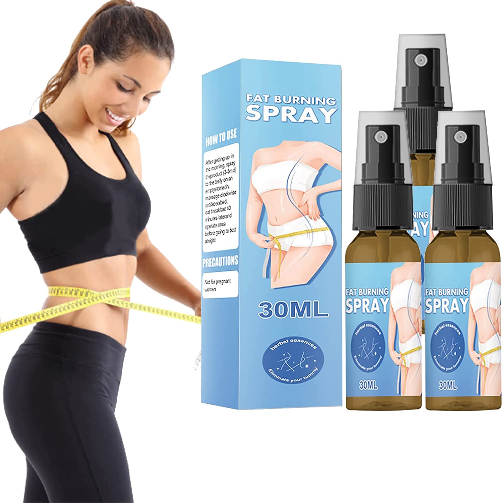 **KCRPM Saggy Skin Tightening Herbal Spray – Fast-Acting Firming Formula (3-Pack) | Natural Skin Tightening for Face & Body | Post-Weight Loss & Anti-Aging Solution**