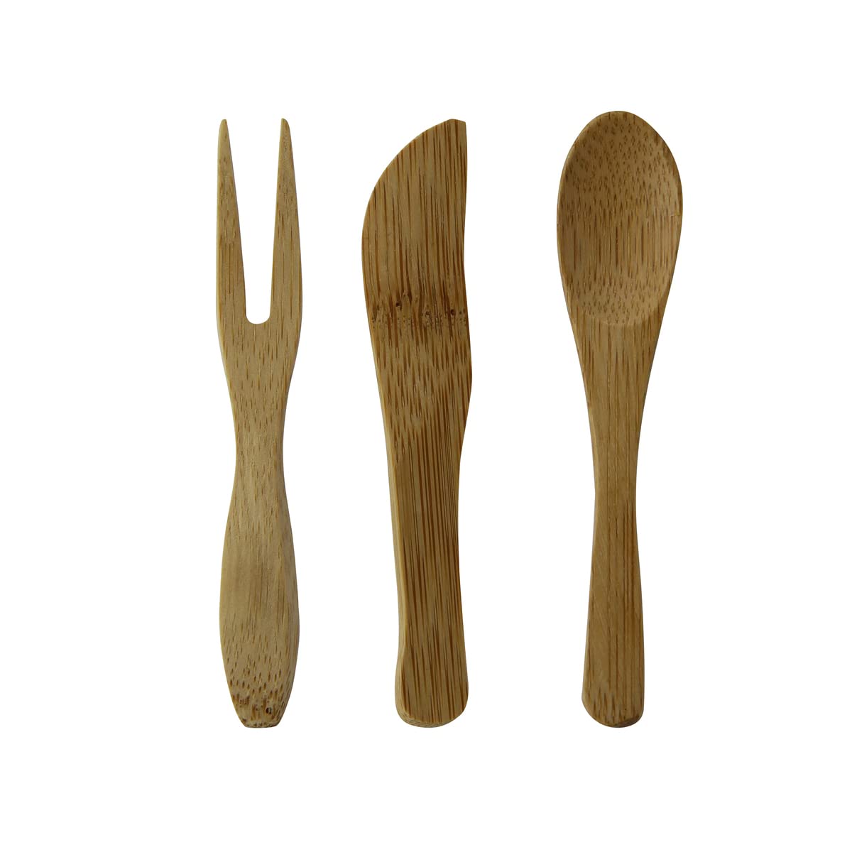 PacknWood 209BBTUNG Disposable Bamboo Mini Spoons - 3.5