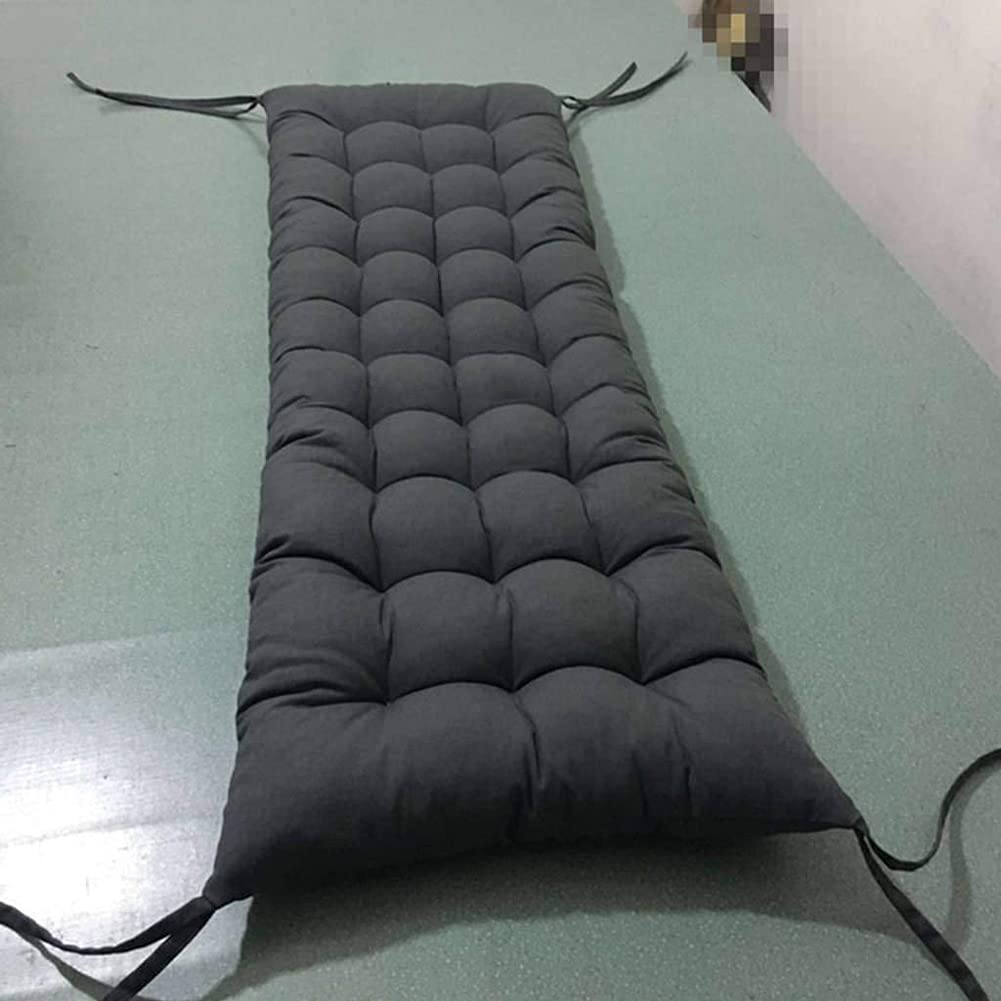 Outdoor Bench Cushion with Ties - Waterproof Garden Furniture Seat Cushion for Patio, Loveseat & Lounge Chairs - Non-Slip Washable Cotton Cushion for Outdoor Bench, Pallet & Deck Furniture | Perfect for Backyard, Poolside & Garden Relaxation