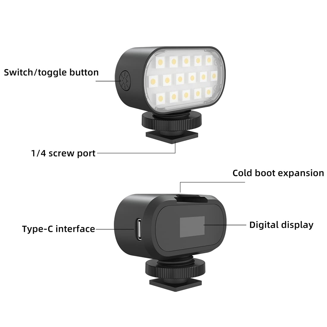 PULUZ RGB Video LED Light for Live Streaming, Photography, Vlogging - Adjustable Color Temperature Fill Light for YouTube, TikTok, Beauty Selfies - Perfect for Home Studios, Content Creation & Professional Videography