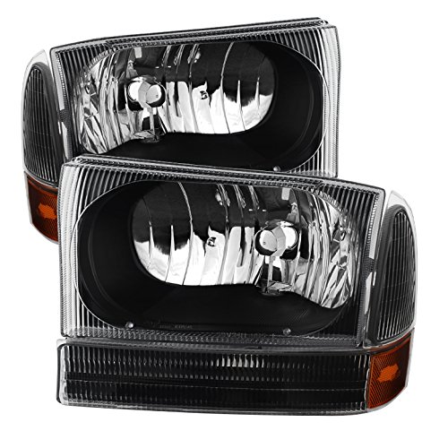 XTune LED Headlights for 1999-2004 Ford F250 F350 F450 Super Duty & Excursion - High Performance Replacement Headlights for Off-Road, Night Driving & Truck Upgrades