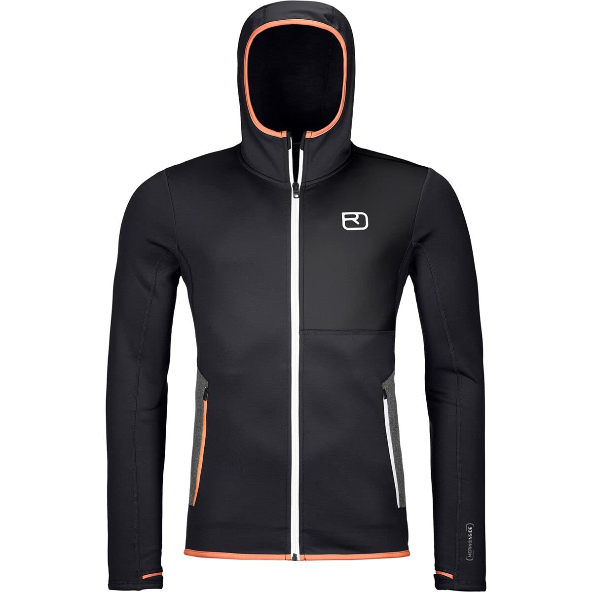 Ortovox Men's Fleece Hoodie - Warm & Lightweight Outdoor Jacket for Hiking, Camping & Winter Sports