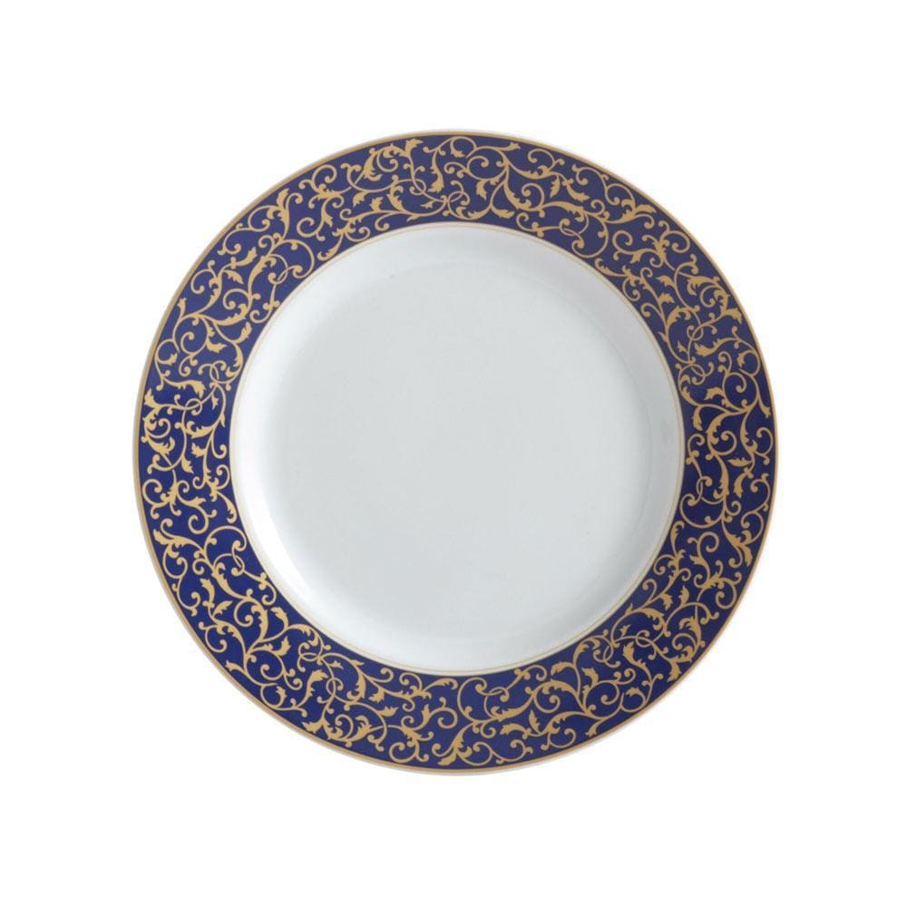Elegant Cobalt Blue Parchment Salad Plates - Set of 4 for Dinner Parties, Wedding Receptions & Fine Dining