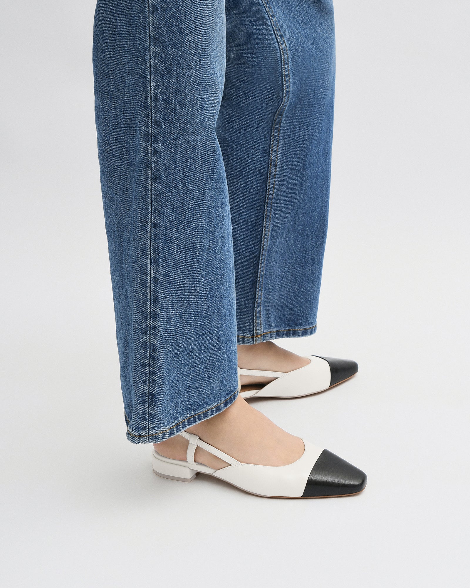 LEAH DRESS FLATS - Comfortable Women's Casual Shoes in Off White & Multi Colors | Perfect for Work, Travel & Everyday Wear