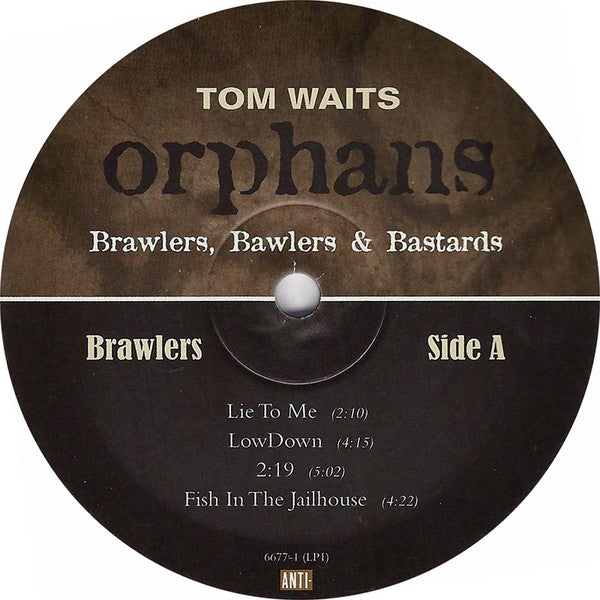 Tom Waits - Orphans: Brawlers, Bawlers & Bastards (2xLP Vinyl Record Set - Limited Edition 180g Reissue) - Near Mint (NM/M) Condition - Perfect for Vinyl Collectors & Music Enthusiasts