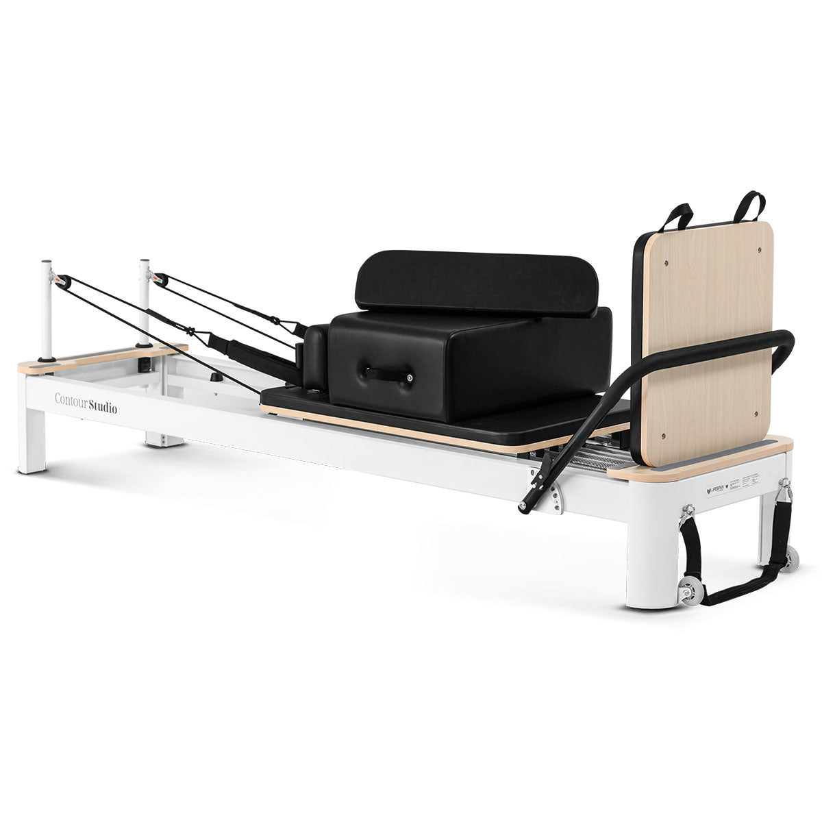 Contour Studio Commercial Pilates Reformer Machine - Professional Grade Equipment for Home & Studio Workouts (Black) | Perfect for Pilates Training, Physical Therapy & Fitness Centers