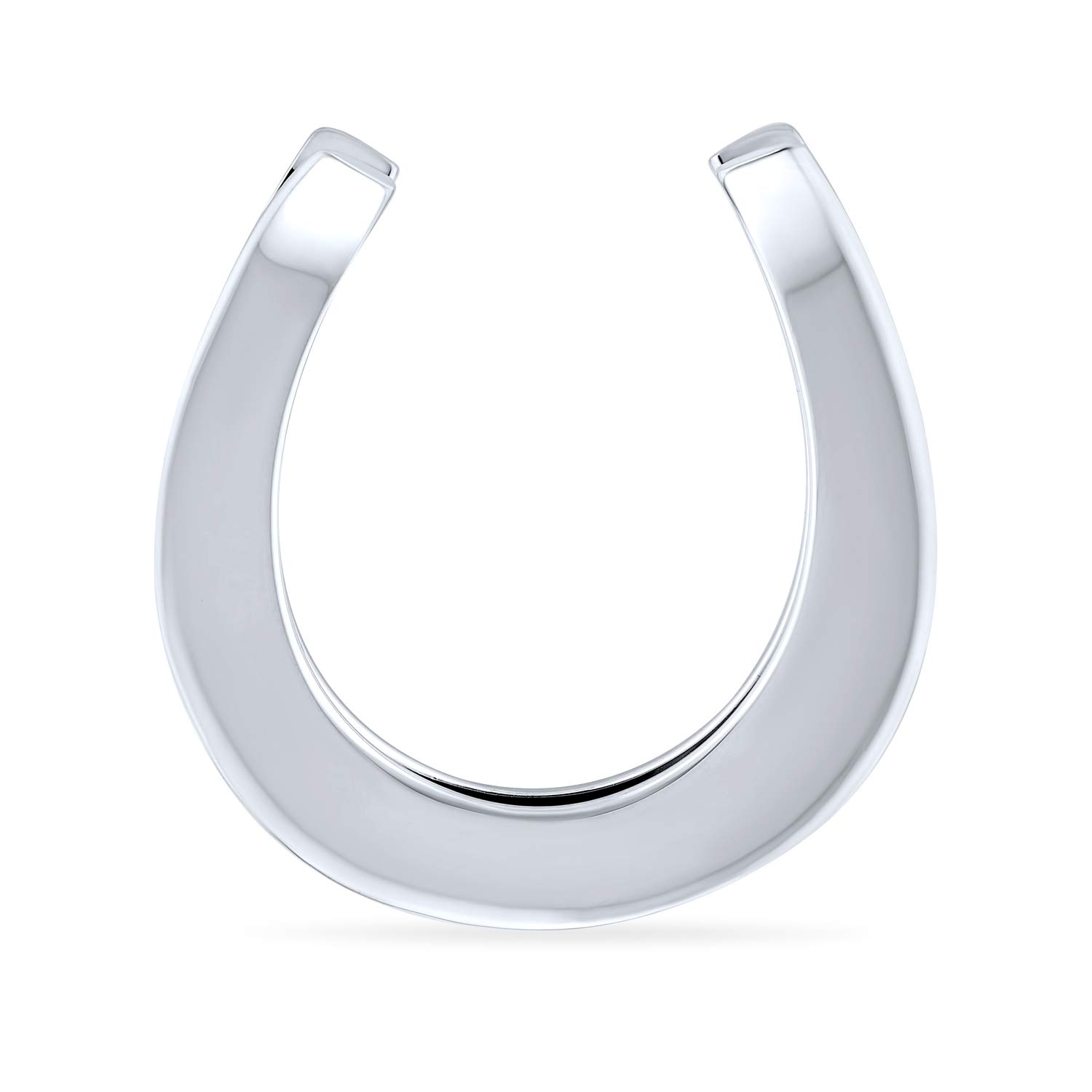 Custom .925 Sterling Silver Money Clip - Personalized Horseshoe & Golf Design for Men, Teens, Fathers | Strong Plain Paper Clip Card Holder | Perfect Gift for Graduation, Birthday & Special Occasions