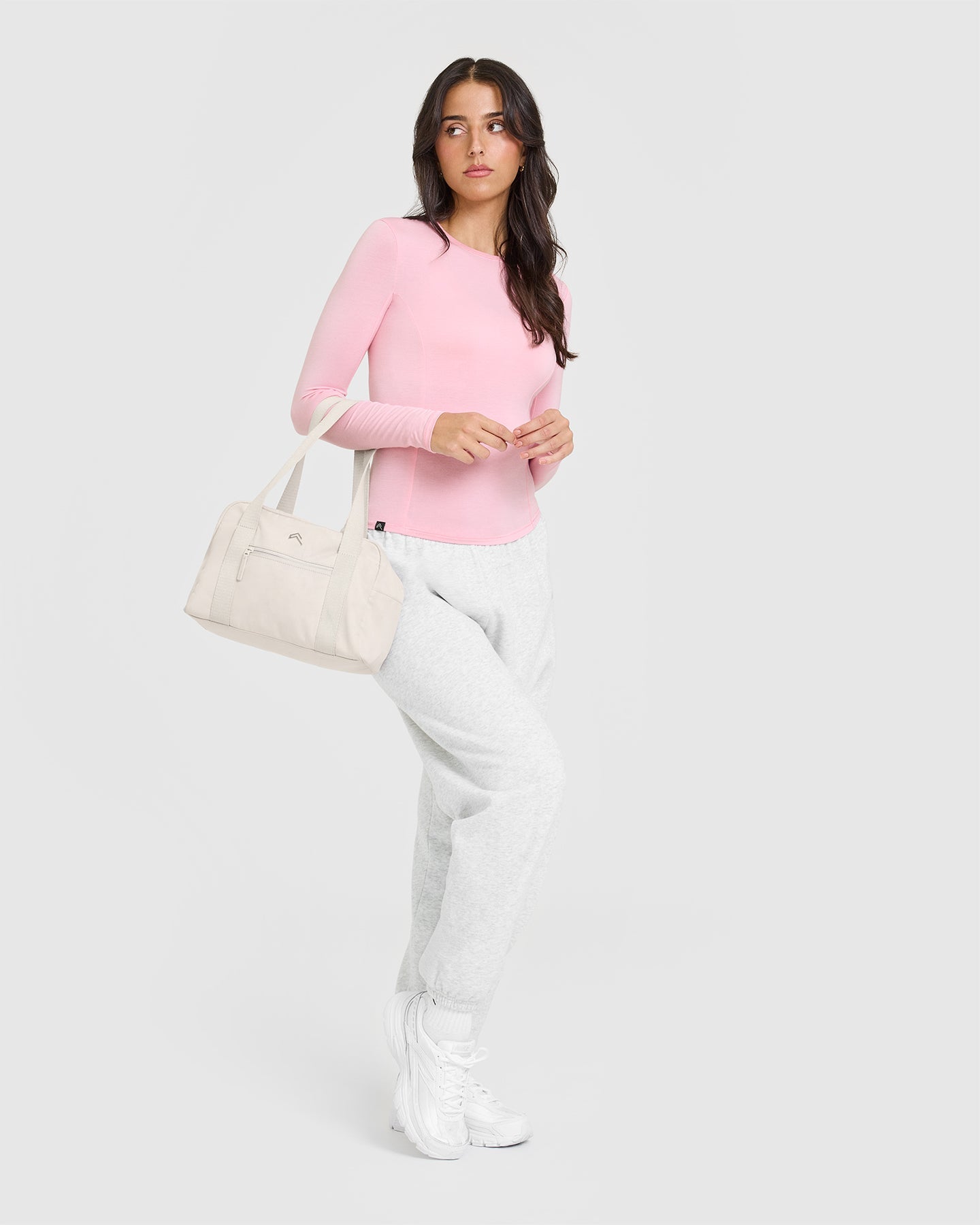 Mellow™ Soft Long Sleeve Top for Women - Comfortable Stretch Cotton Blouse in Petal Pink | Perfect for Casual Wear, Office Outfits & Layering