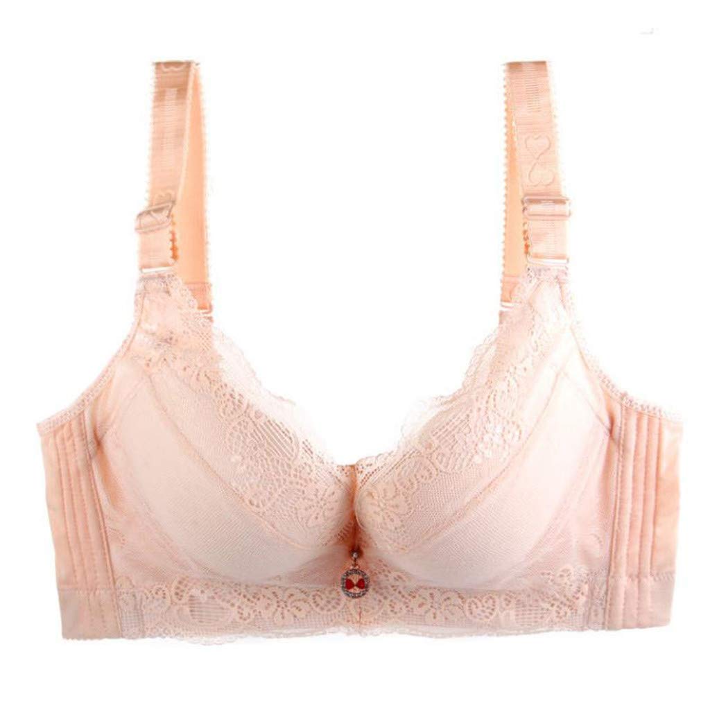 Huaai Women's Sexy Push Up Front Close Bras - Soft High Support Bralettes for Large Bust - Comfortable Underwear for Everyday Wear (Beige, Size S) | Perfect for Date Nights, Workouts & Daily Comfort