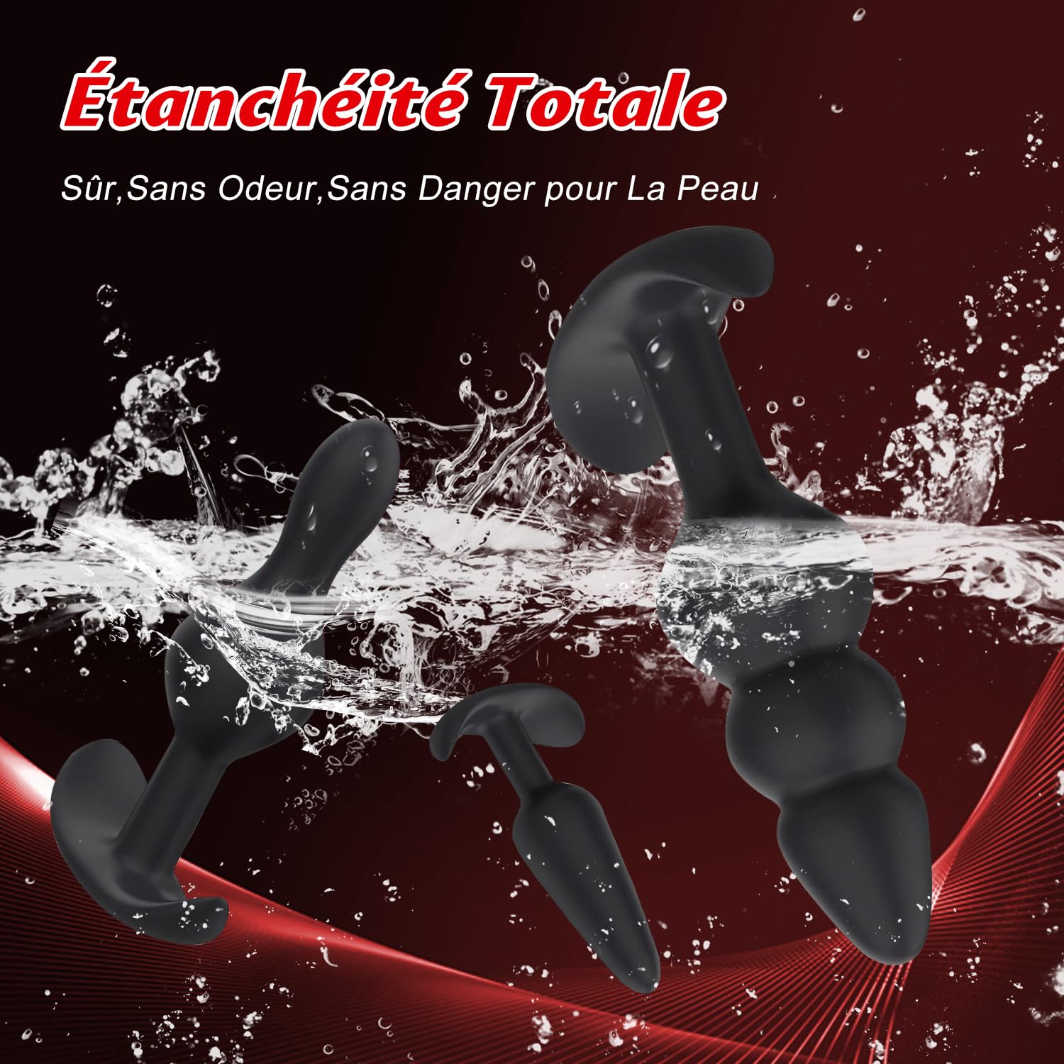 3PCS Anal Plug Set - Beginner Silicone Butt Plugs for Women & Men, Stretching Anal Sex Toys for Couples, Black - Perfect for Solo Play & Couples Pleasure