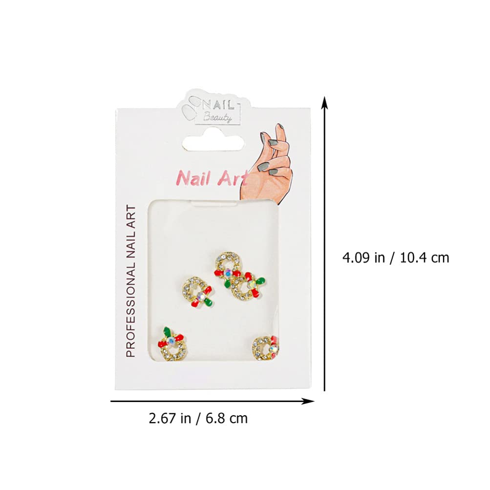 Uonlytech 15pcs Nail Art Accessories Kit - Metallic Studs, Rhinestones & Stickers for DIY Nail Decoration | Christmas Holiday Salon & Party Nail Jewelry | Perfect for Manicures, Gifts & Special Occasions