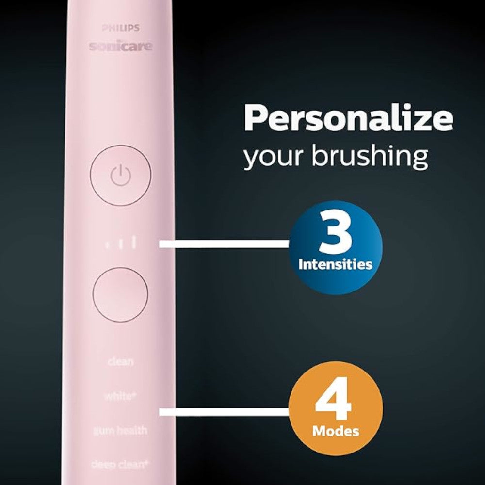 PHILIPS HX9911/77 Sonicare Diamond Clean 9000 Rechargeable Electric Toothbrush - Pink | Advanced Sonic Technology for Deep Cleaning | Perfect for Travel & Home Use