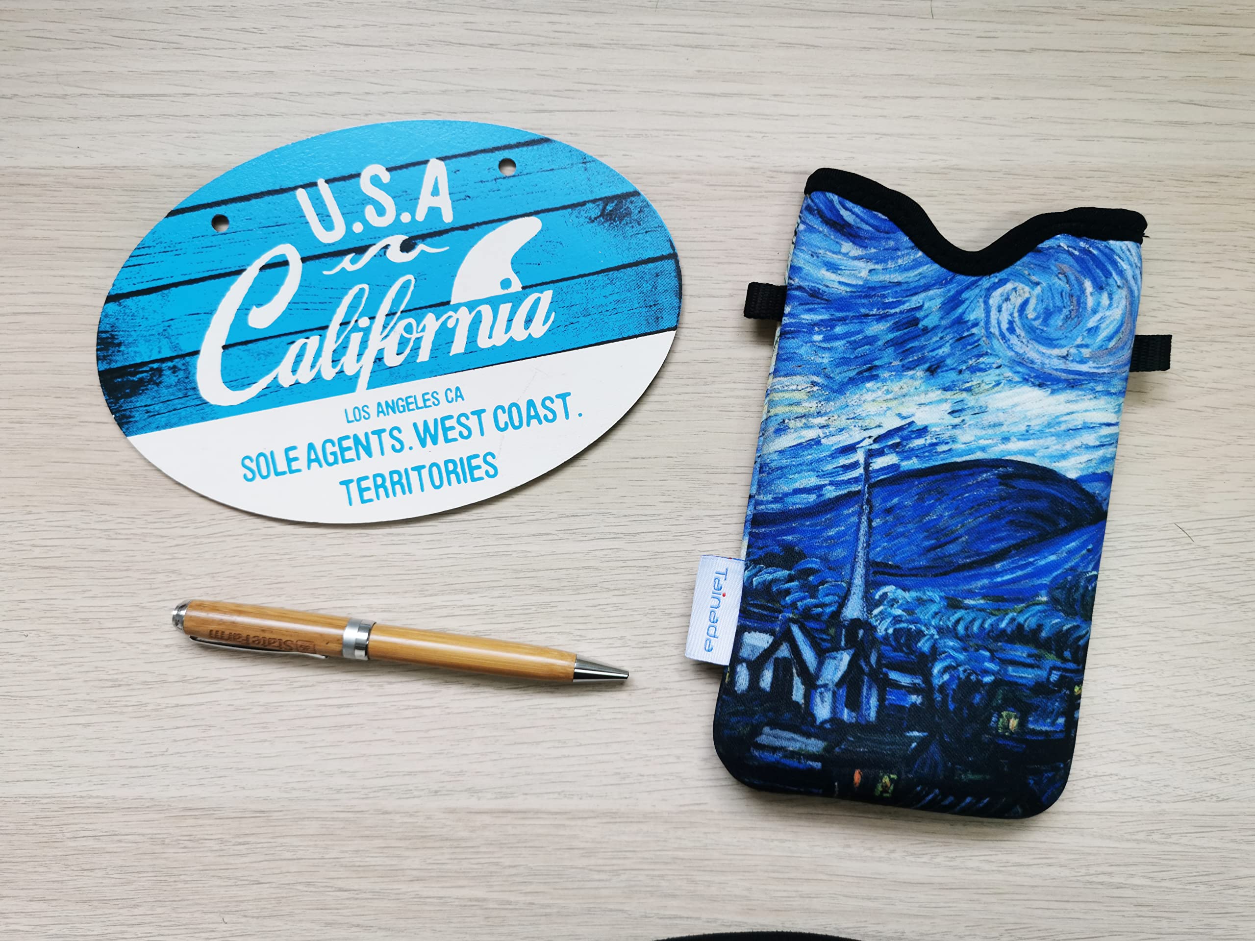 Waterproof Neoprene Phone Pouch Case with Adjustable Crossbody Strap & Neck Lanyard - Compatible with iPhone 16/15/14 Pro Max, Samsung S25/S24+/S24/S23+/A54, Google Pixel 9, Moto G - Perfect for Running, Hiking, Travel & Outdoor Activities (Starry Night Design)