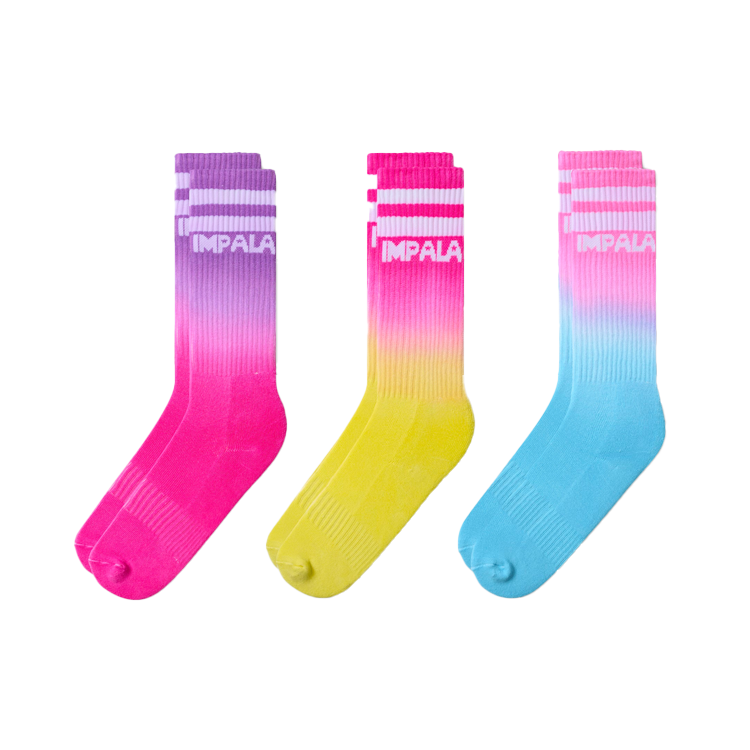 Skate Socks 3-Pack - Breathable Cushioned Skateboard Socks for Men & Women - Tropical Print Design - Perfect for Skateboarding, Roller Skating & Casual Wear