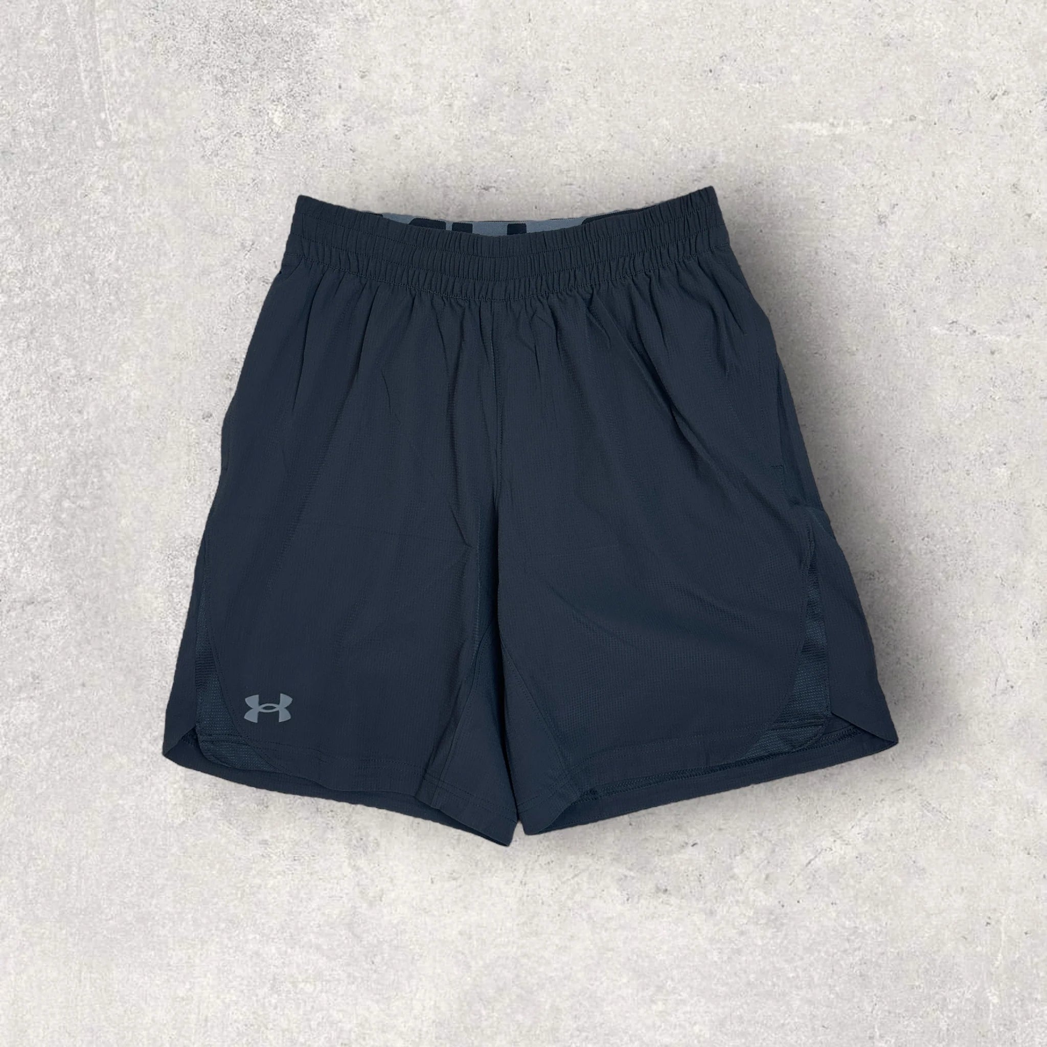 UNDER ARMOUR Jacquard T-Shirt and Shorts Set for Men - USA Grey/Black - Gym Workout & Casual Wear