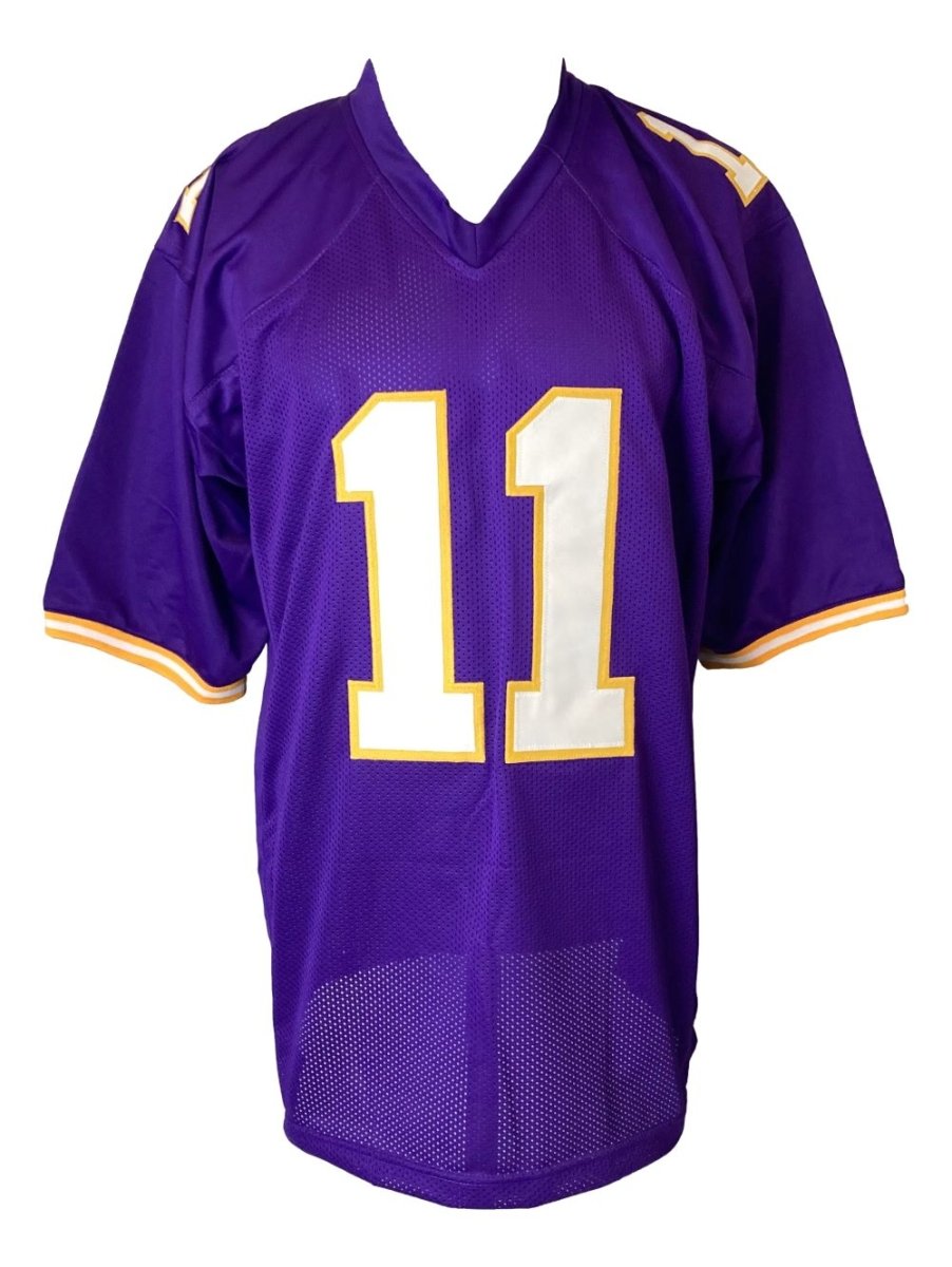 Authentic Daunte Culpepper Minnesota Vikings Signed Purple Football Jersey with JSA ITP Certificate - Perfect for NFL Collectors, Sports Memorabilia Displays & Vikings Fan Gifts