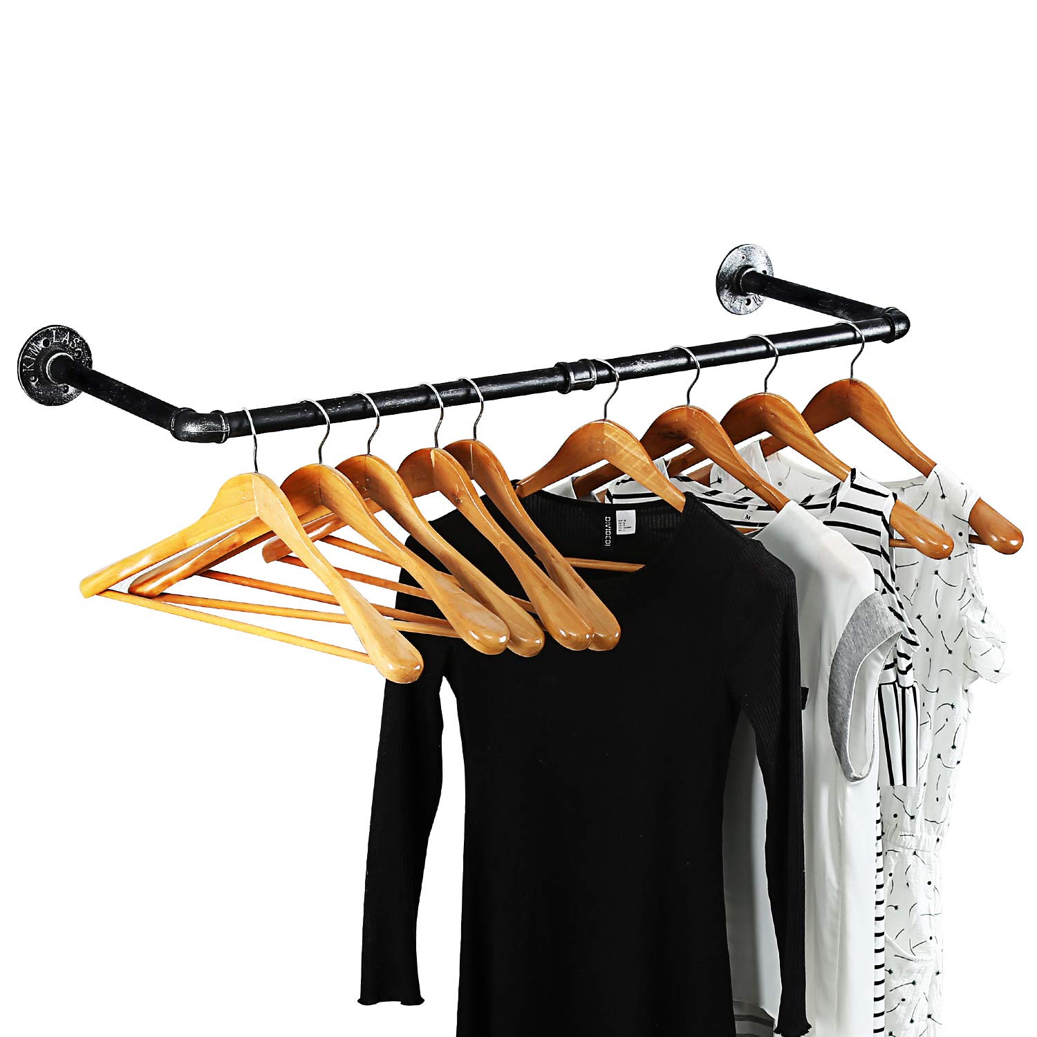 Industrial Pipe Wall Mounted Coat Hanger - 39