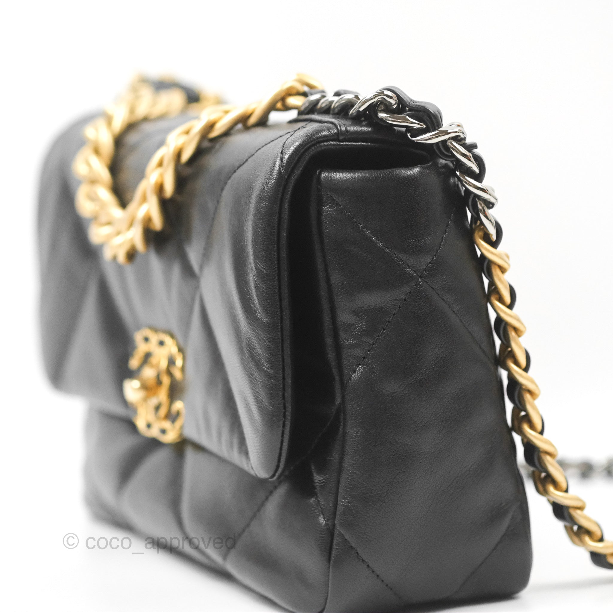 Chanel 19 Small Handbag Black Mixed Hardware - Luxury Designer Shoulder Bag for Women, Perfect for Date Night & Evening Events