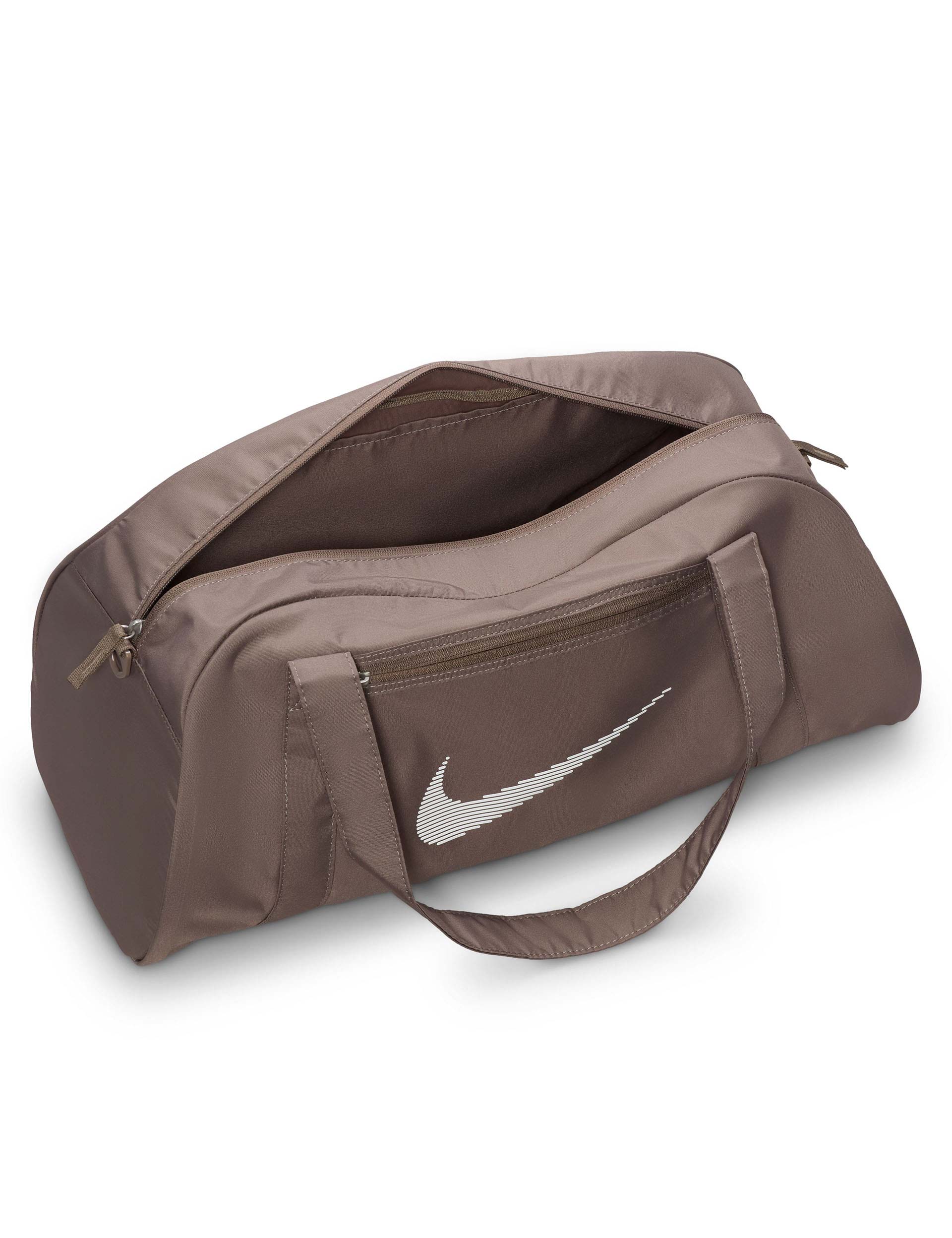Premium Gym Club Duffel Bag - Mink Brown & White - Large Sports Tote for Workout, Travel & Weekend Getaways