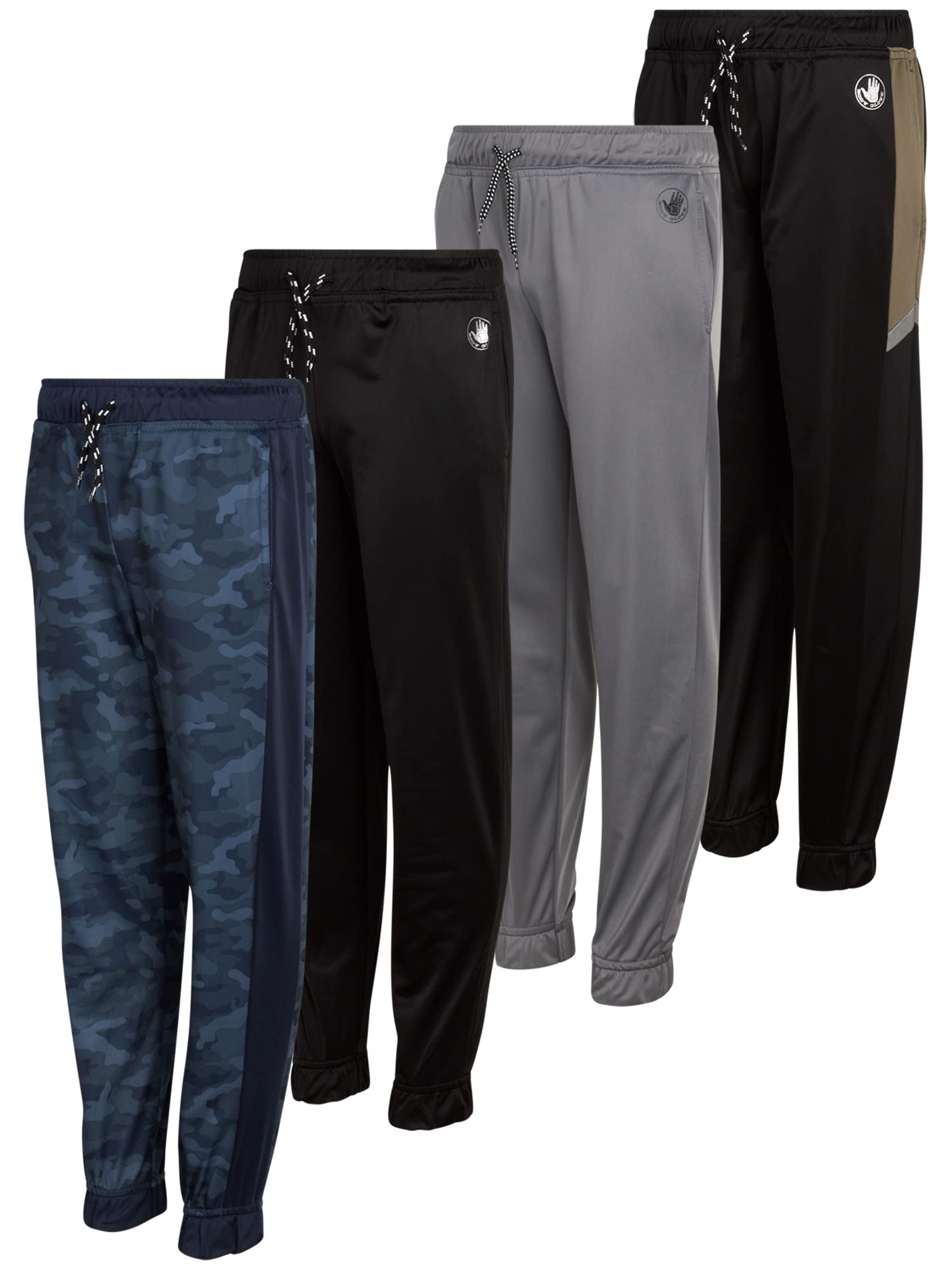 Body Glove Boys' Sweatpants 4-Pack - Soft Tricot Jogger Pants for Active Kids (Size 8-18) - Perfect for School, Sports & Playtime
