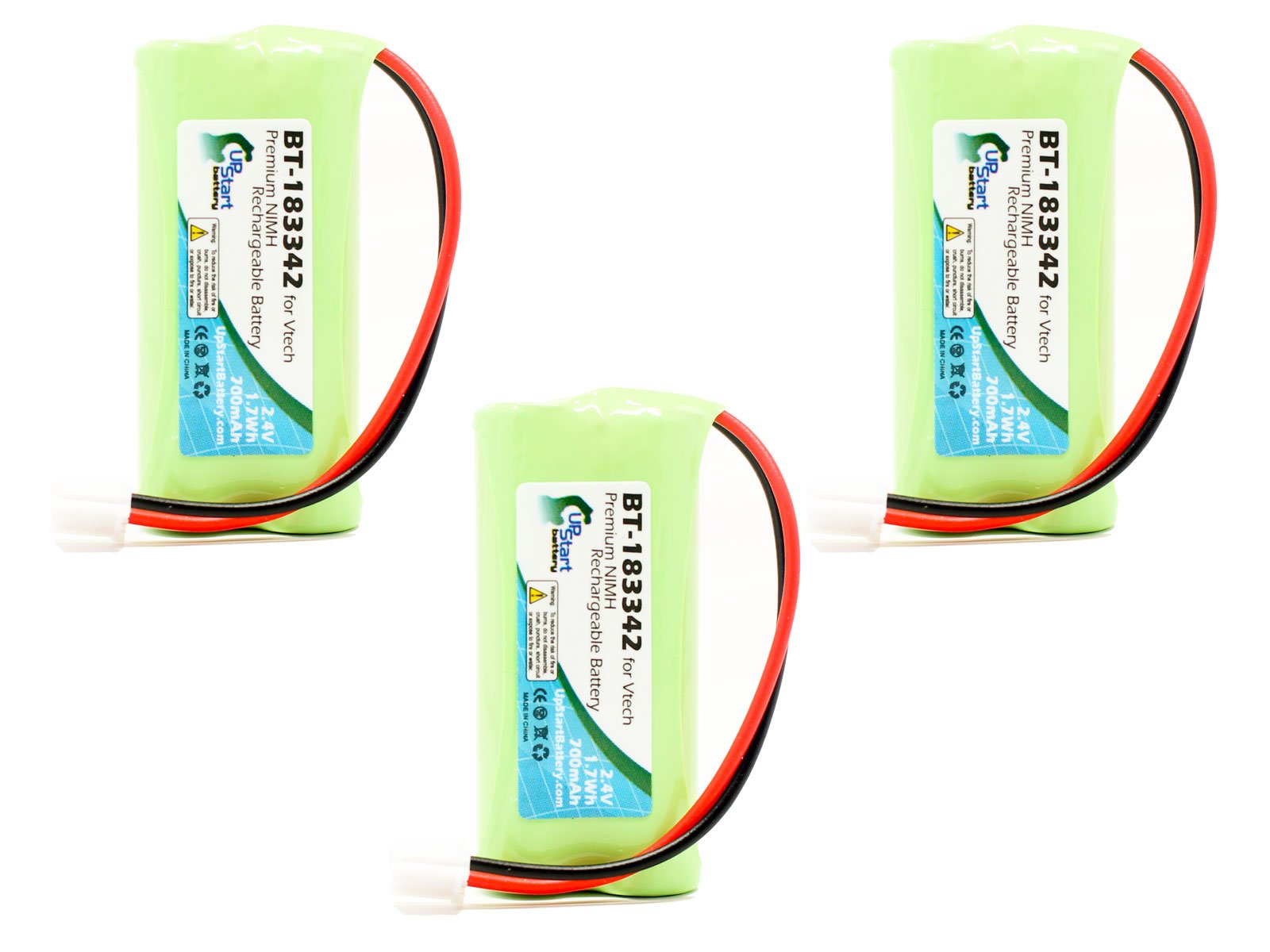 3 Pack AT&T CL83213 Replacement Battery - 700mAh 2.4V Ni-MH Rechargeable Battery Compatible with AT&T Cordless Phones - Perfect for Home, Office & Business Communication Devices