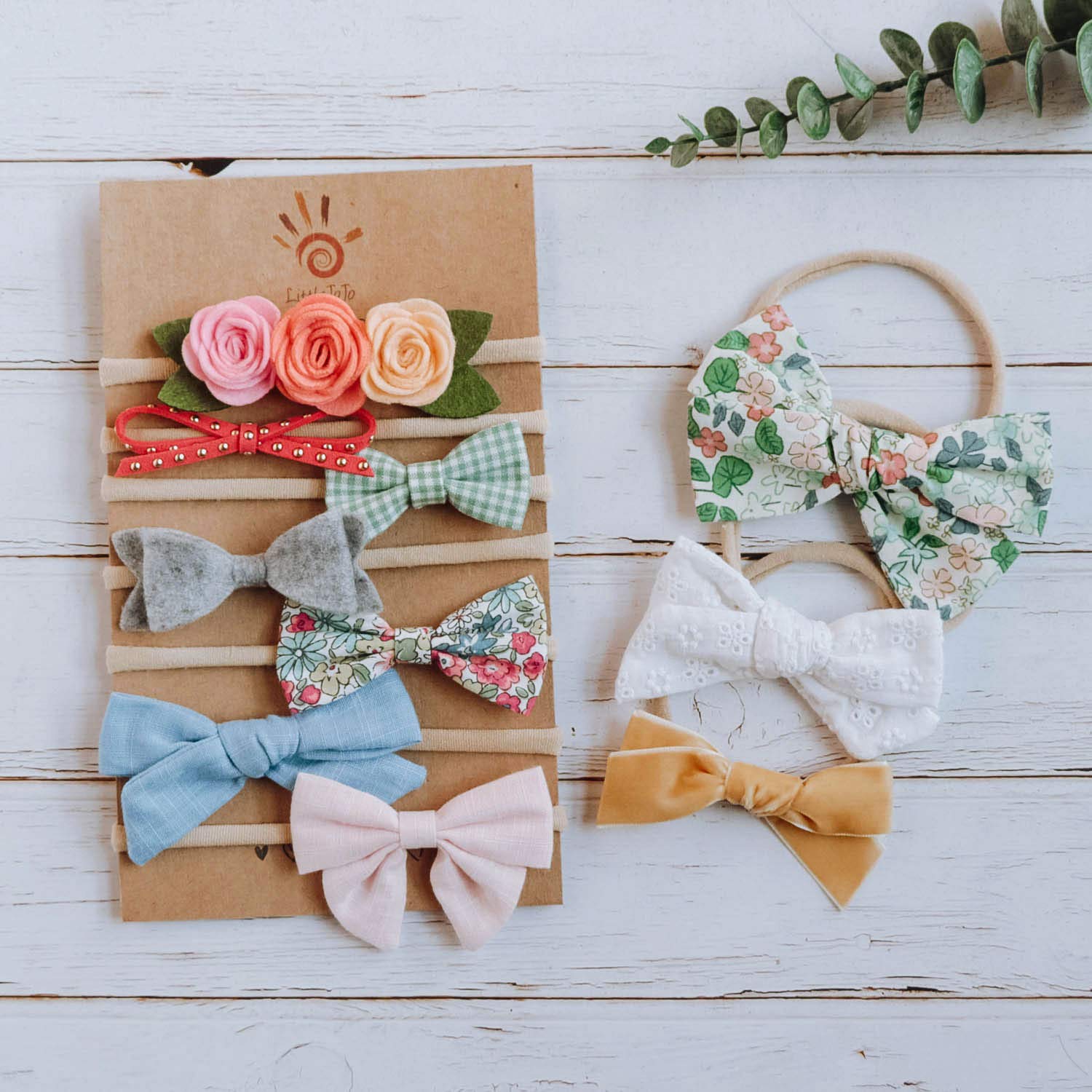 LittleJoJo Baby Girl Headbands & Bows - Soft Nylon Hair Accessories for Newborn, Infant & Toddler | Perfect for Photography, Birthday Parties & Everyday Wear