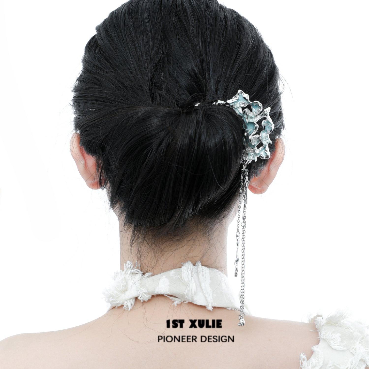 18K Platinum Plated Detachable Hair Clip - Elegant Bridal Hair Accessories for Weddings, Prom & Special Occasions